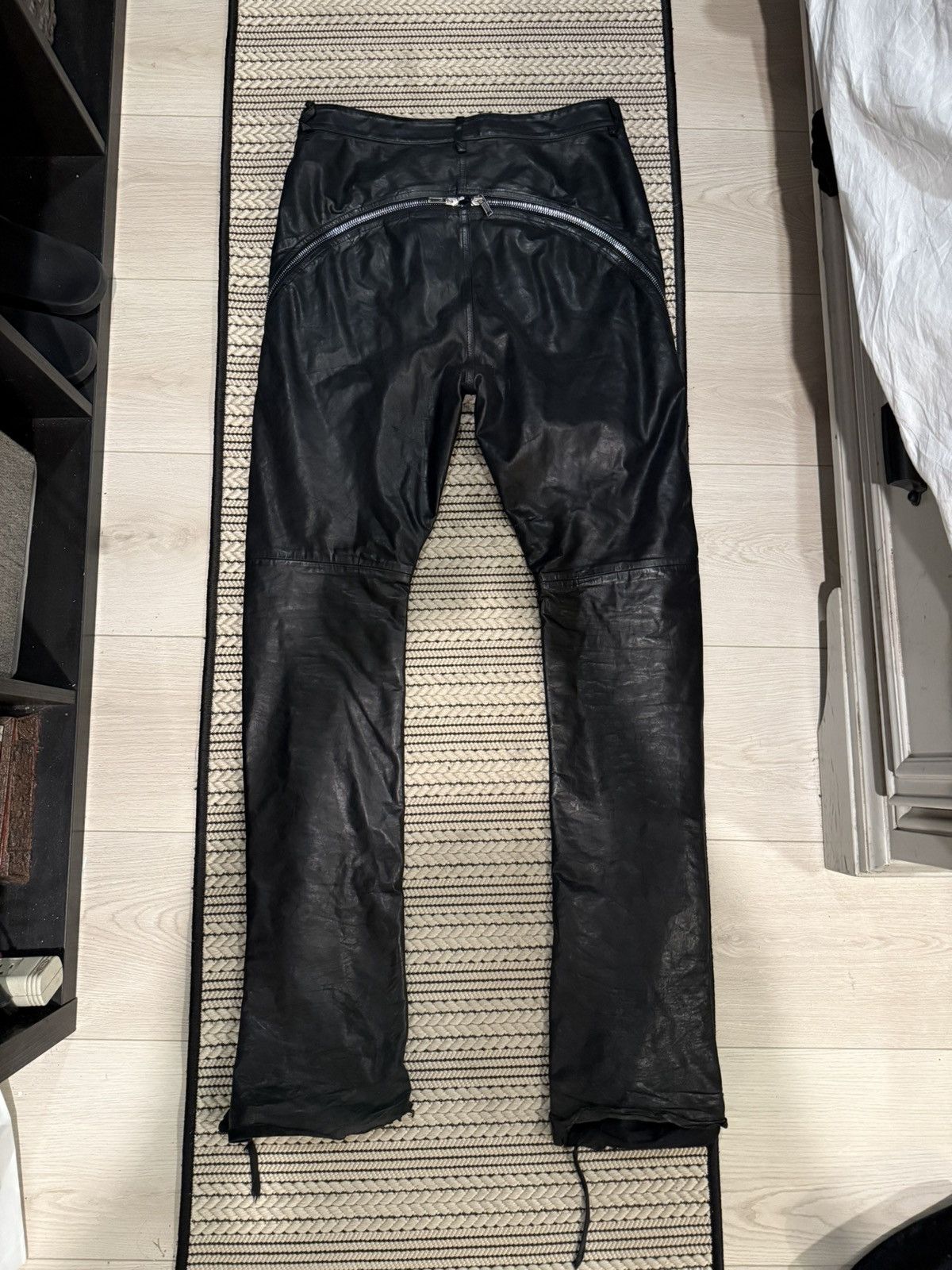 Rick Owens Rick Owens Leather Bolan Banana Size US 30 / EU 46 - 13 Thumbnail