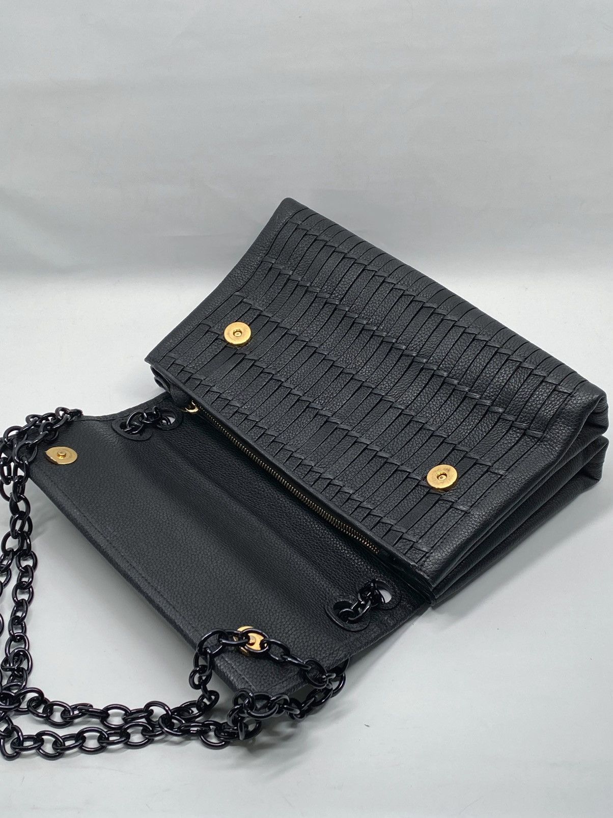 Nancy Gonzalez Nancy Gonzalez Madison Woven Leather Shoulder Bag Size ONE SIZE - 7 Thumbnail