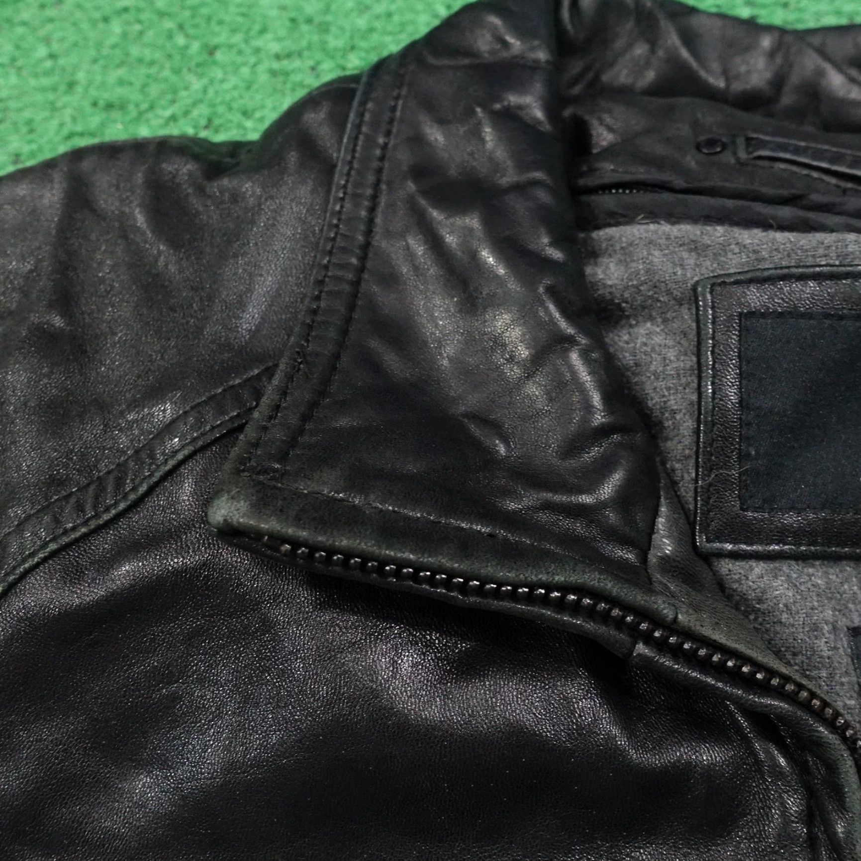 Vintage Wilsons Leather Jacket Mens Large Black 3M Thinsulate Insulated Full Zip Lined Size US L / EU 52-54 / 3 - 4 Thumbnail