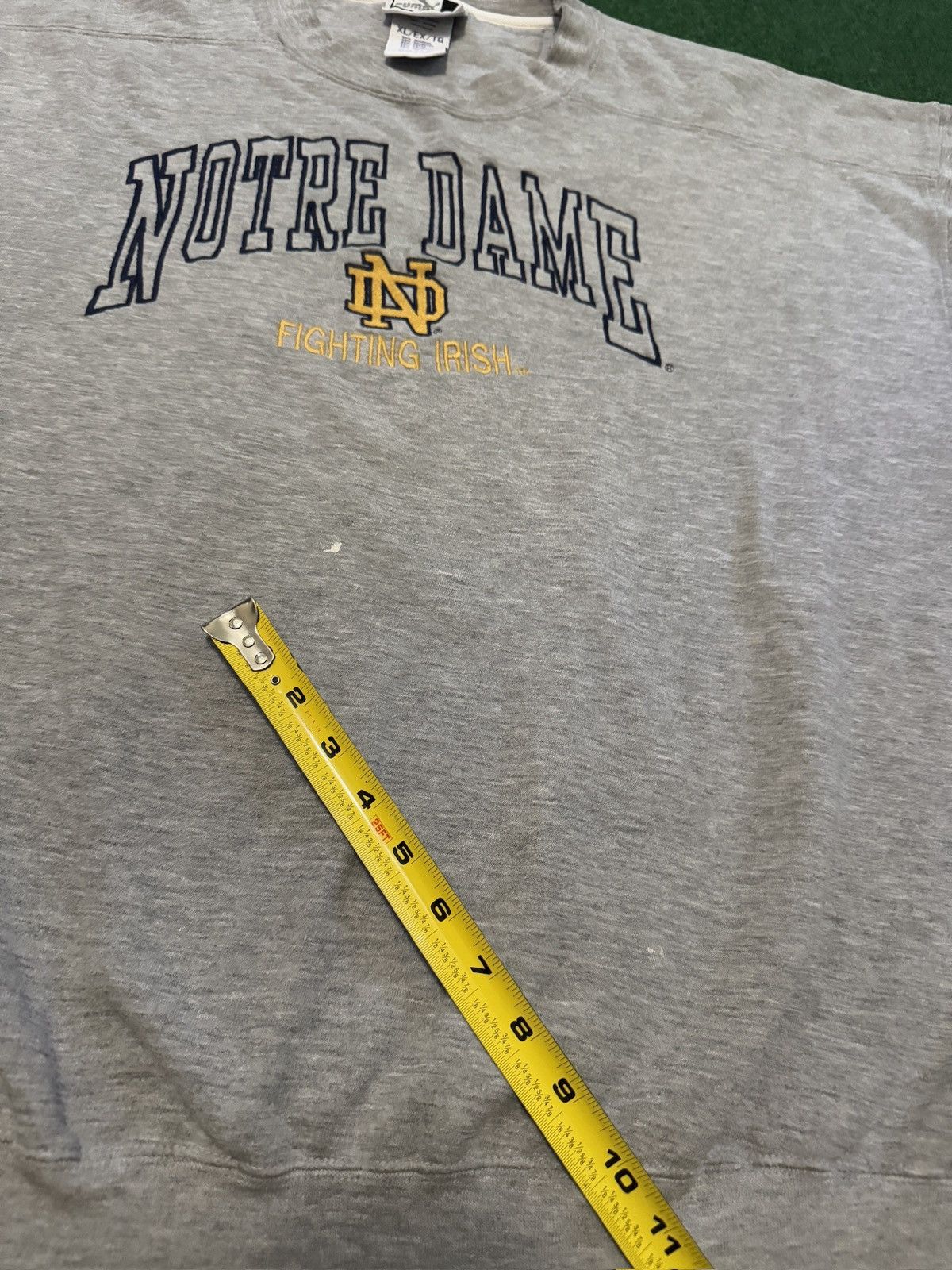 Puma Vtg 90s Notre Dame Fighting Irish Gray College Sweatshirt Size US XL / EU 56 / 4 - 7 Thumbnail