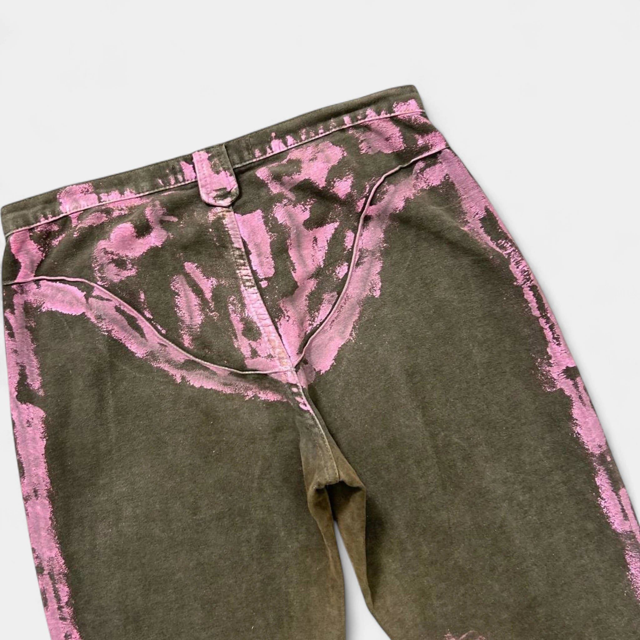 Just Cavalli Just Cavalli 2000's Paint Splatter Brown Pants Size US 30 / EU 46 - 6 Thumbnail