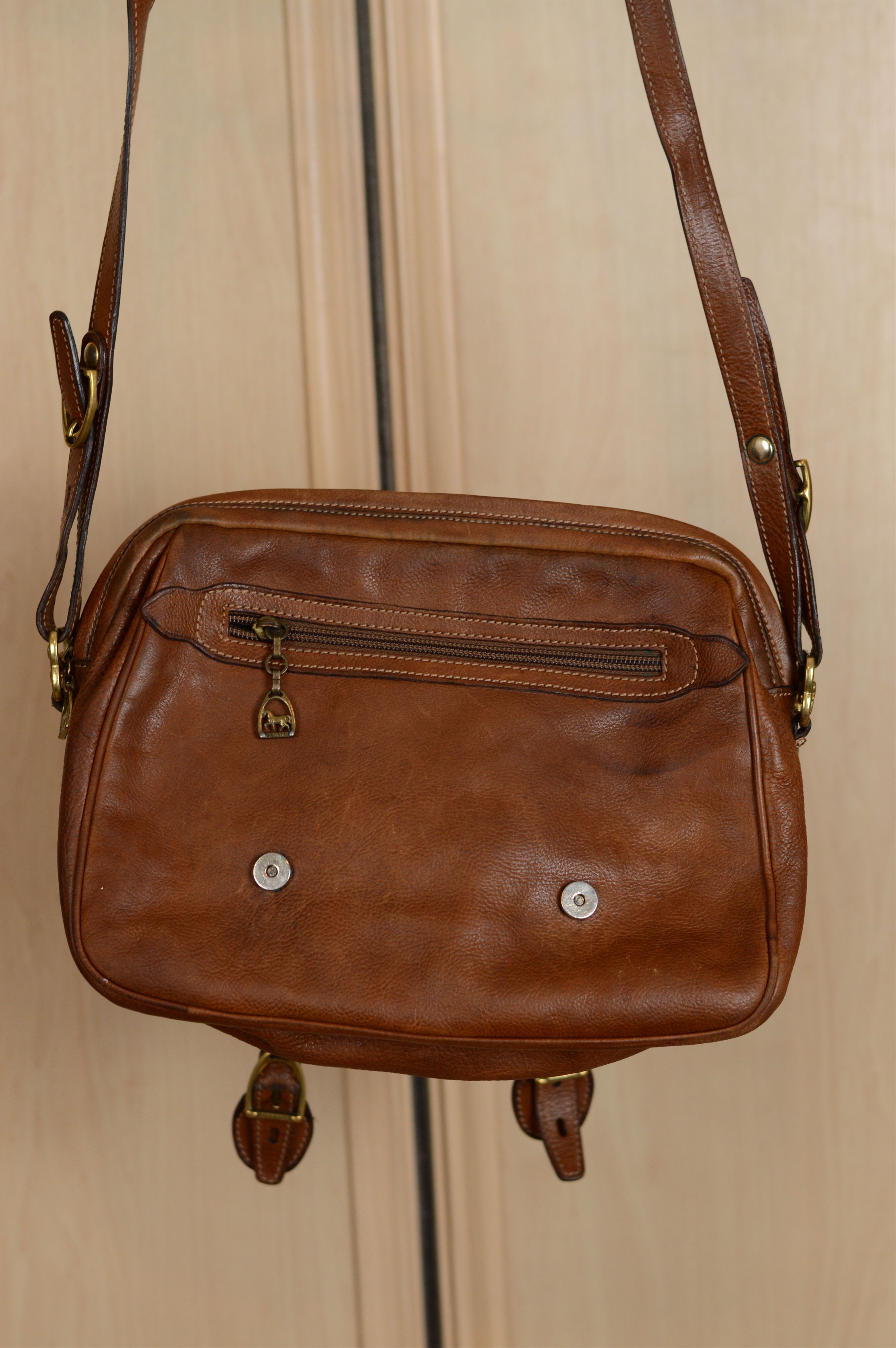 Pollini Pollini Brown Leather Shoulder Bag Size ONE SIZE - 8 Thumbnail