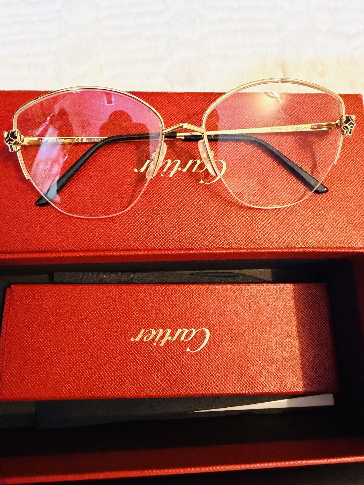 Cartier Cartier Eyeglasses Panthère CT03700 001 Size ONE SIZE - 2 Thumbnail