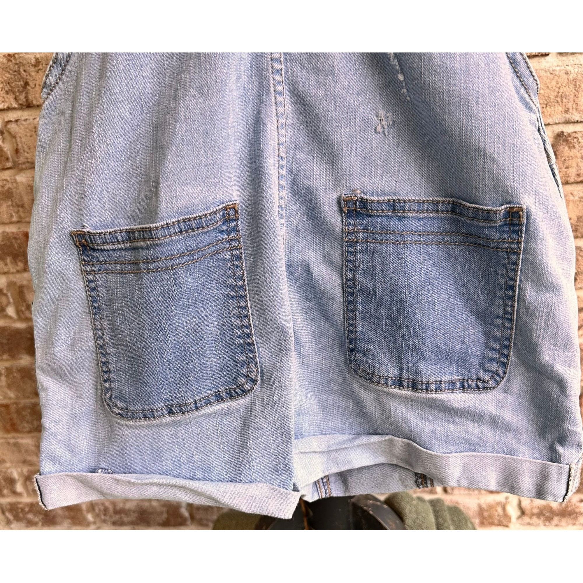 Jordache Jordache Denim Shortalls Bib Overalls Girls Large Distr Size 29" - 7 Thumbnail