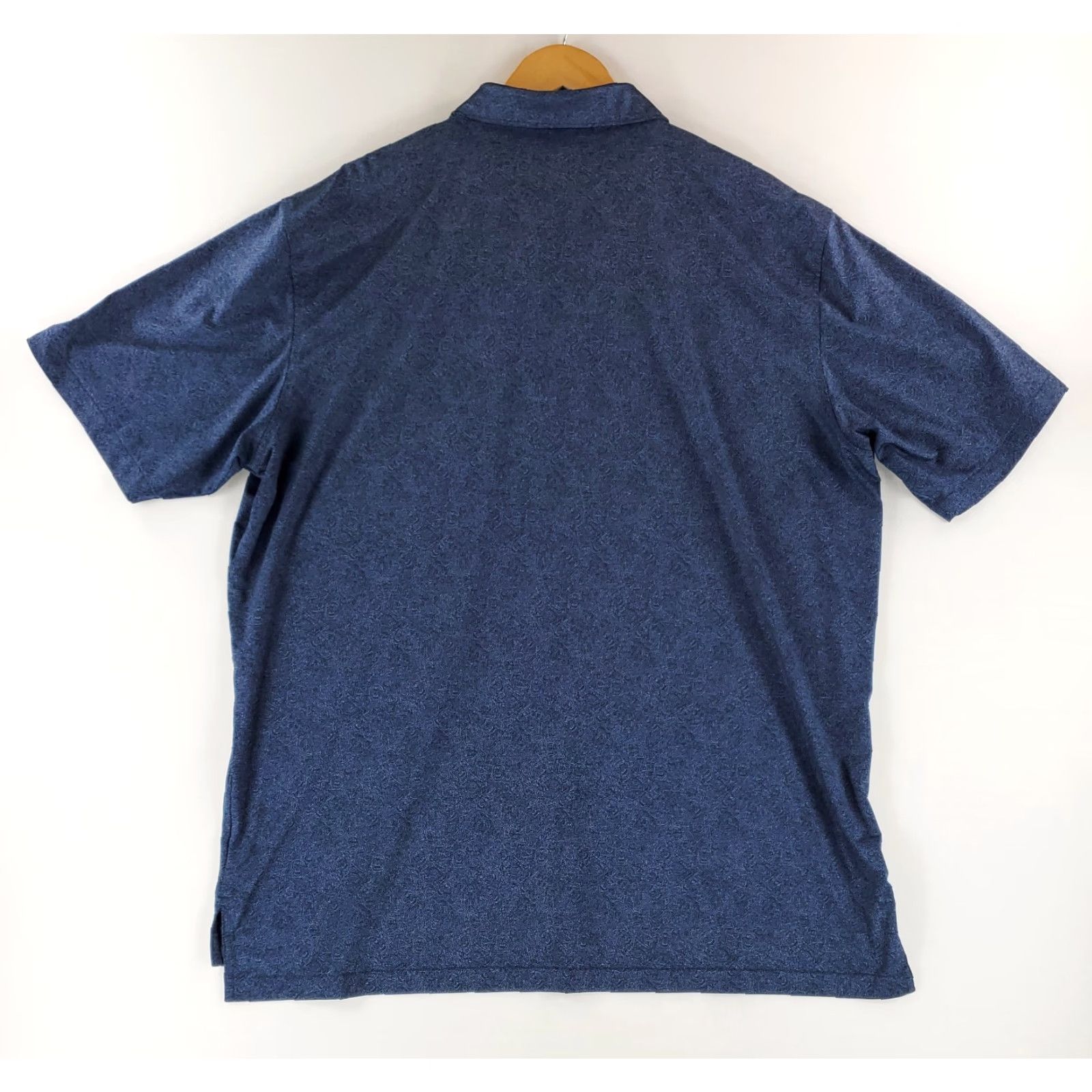 Peter Millar Peter Millar Polo Shirt AOP Peace Skull Mushroom Blue Mens XXL Summer Comfort Shirt Size US XXL / EU 58 / 5 - 4 Thumbnail