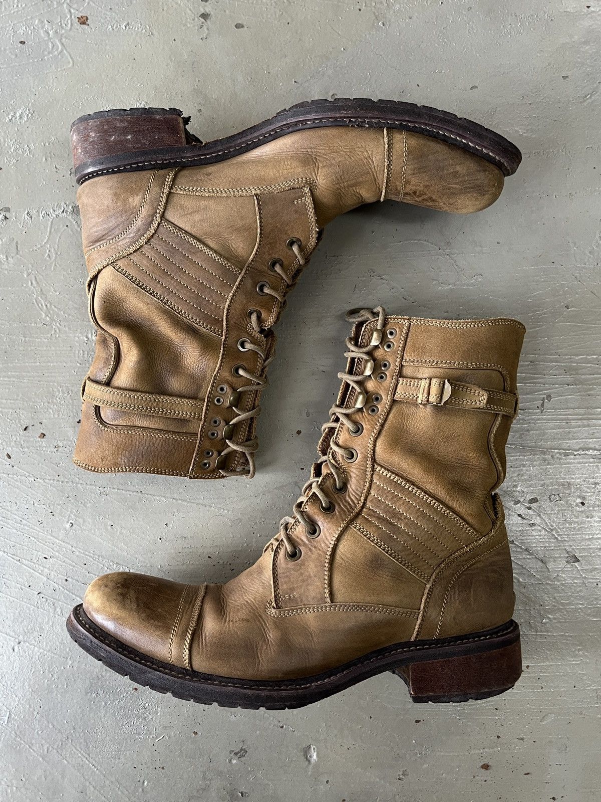 GOA Rare GOA Cowhide Leather Combat Boots AS 98 Guidi Style Size US 8 / EU 41 - 1 Thumbnail