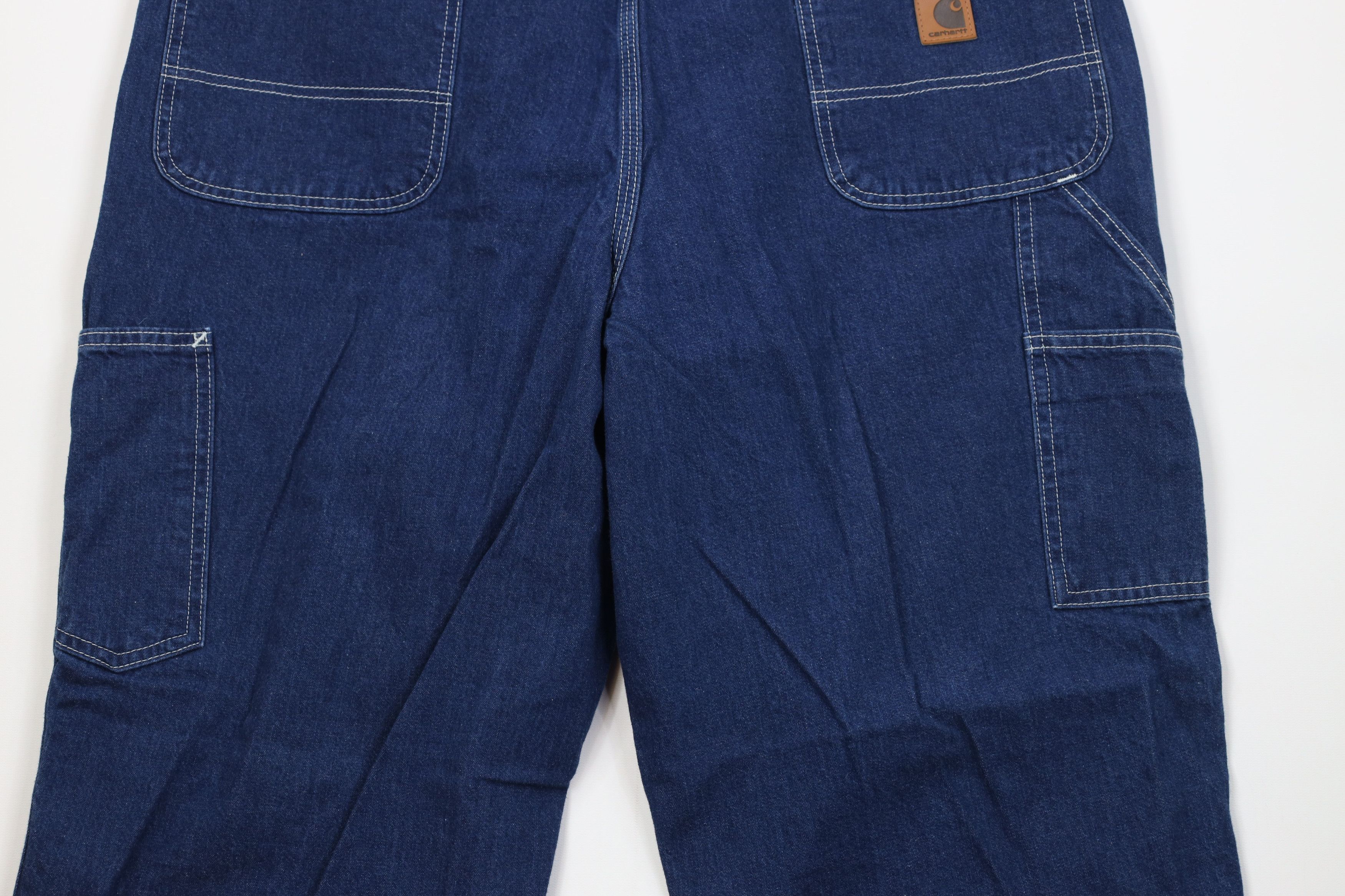 Carhartt Vintage Carhartt Spell Dungaree Wide Leg Denim Jeans Blue Size US 40 / EU 56 - 11 Thumbnail