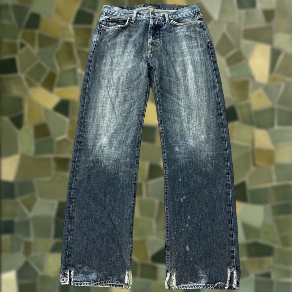 American Eagle Outfitters VINTAGE American Eagle Men's Jeans 30 Waist Medium Wash Baggy Distressed 90s Grunge Casual Size US 30 / EU 46 - 1 Thumbnail