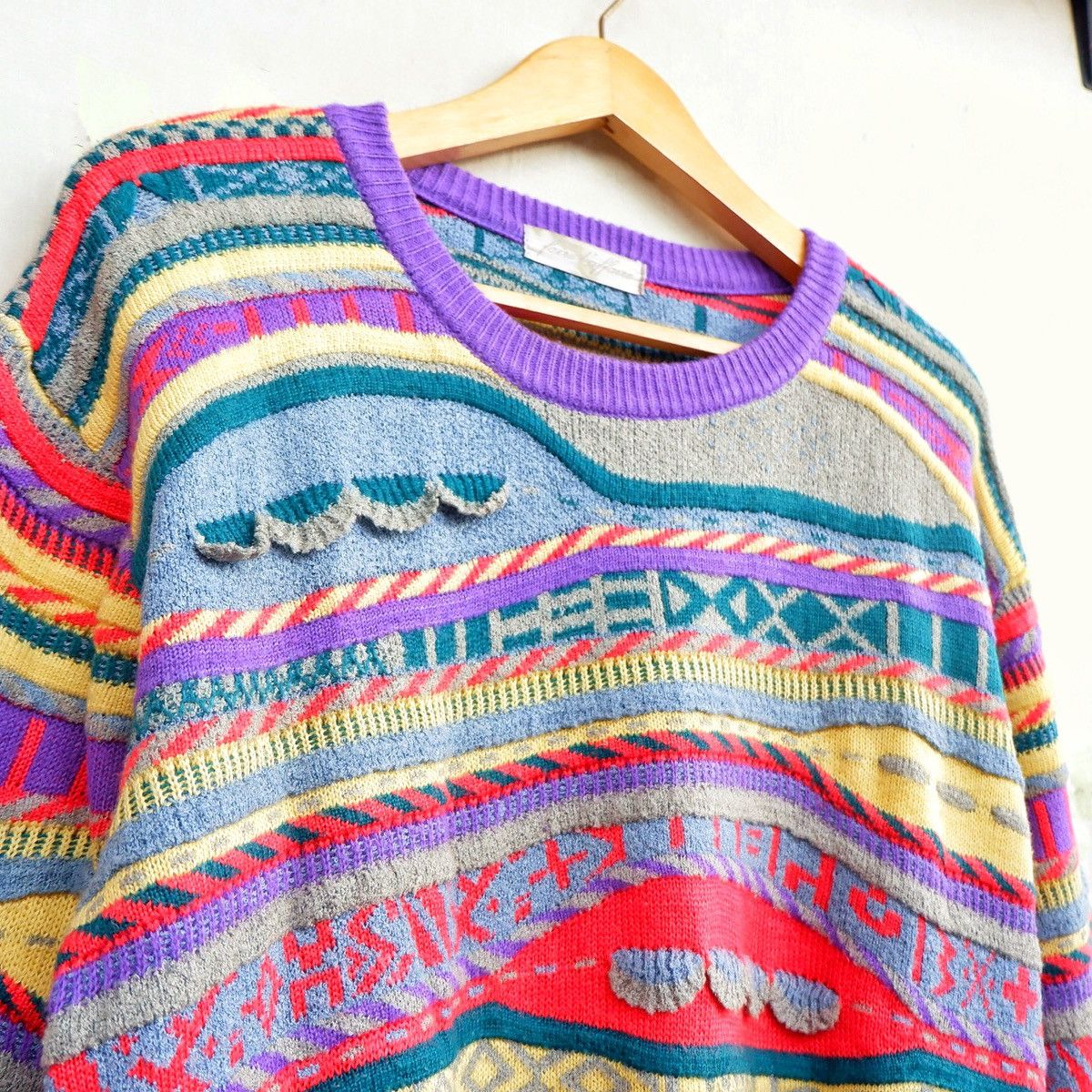 Vintage FAIR LA'FFAIRE 3D KNIWEAR Size XL / US 12-14 / IT 48-50 - 2 Thumbnail