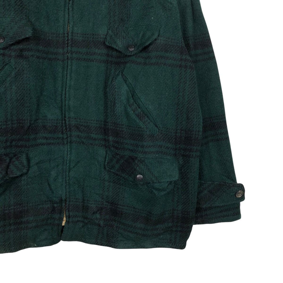Edwin Vintage Wool Zipper Jacket Edwin Tokyo Fabric Tartan Design Size US L / EU 52-54 / 3 - 6 Thumbnail
