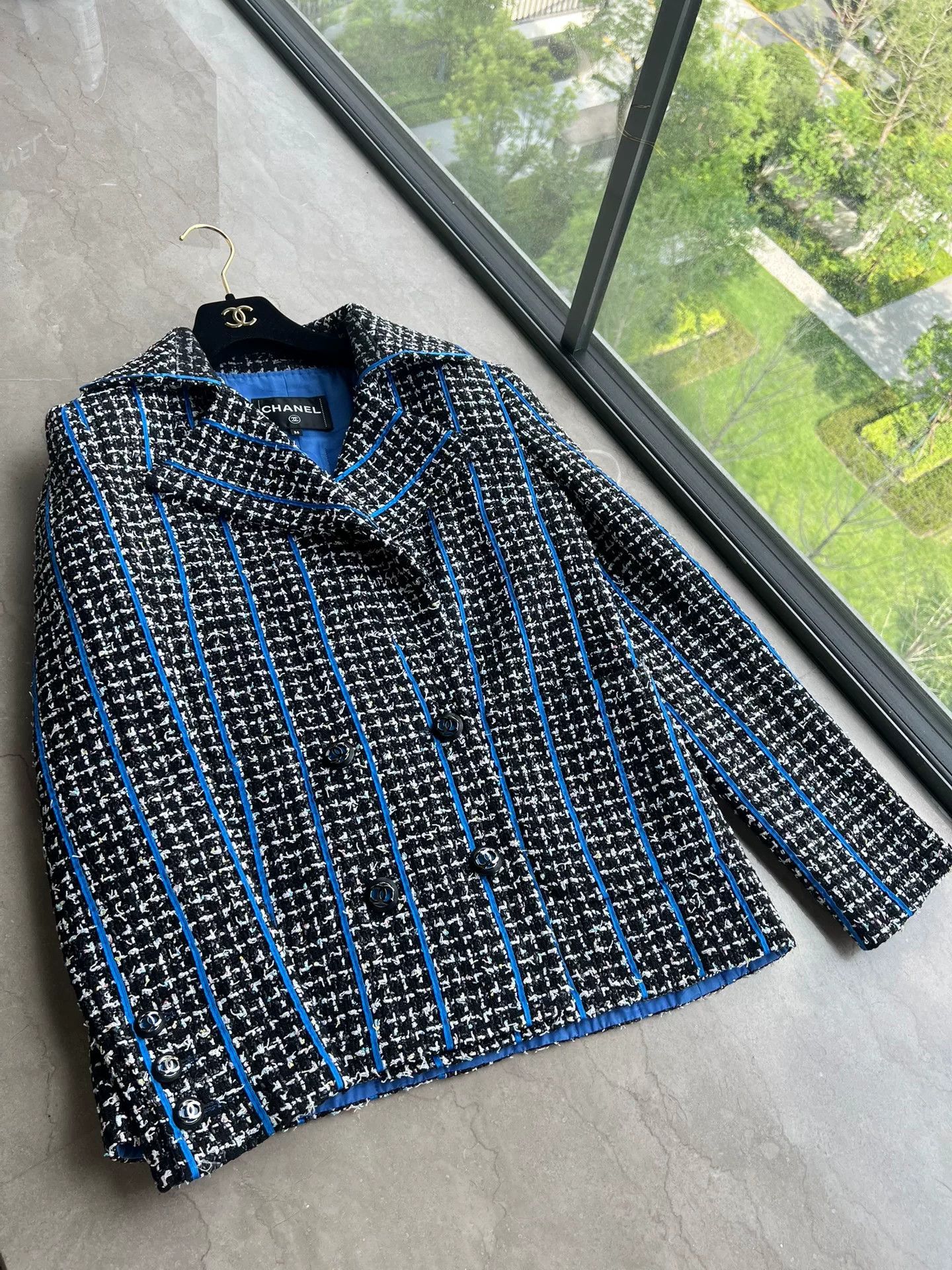 Chanel Chanel 20P Blue Coat Size 34 Size US XS / EU 42 / 0 - 1 Thumbnail