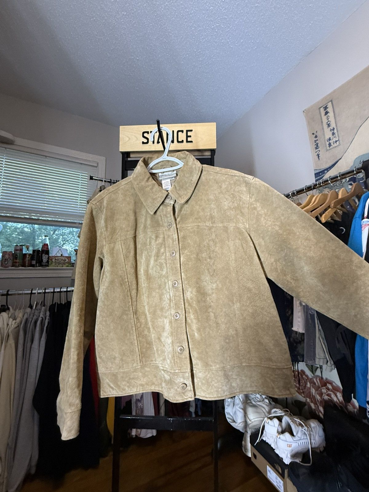 Coldwater Creek × Vintage Suede Jacket Size US S / EU 44-46 / 1 - 4 Thumbnail