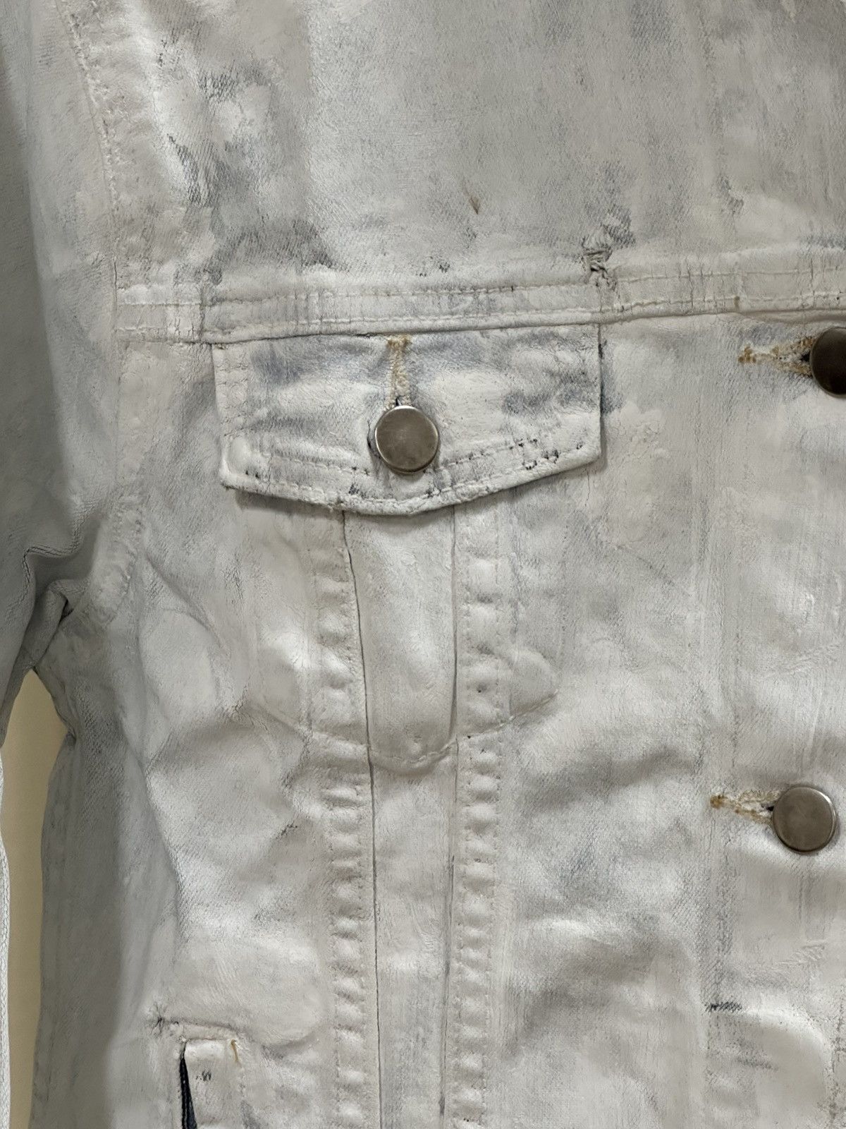 Maison Margiela AW99 Painted Denim Jacket Size US S / EU 44-46 / 1 - 13 Thumbnail