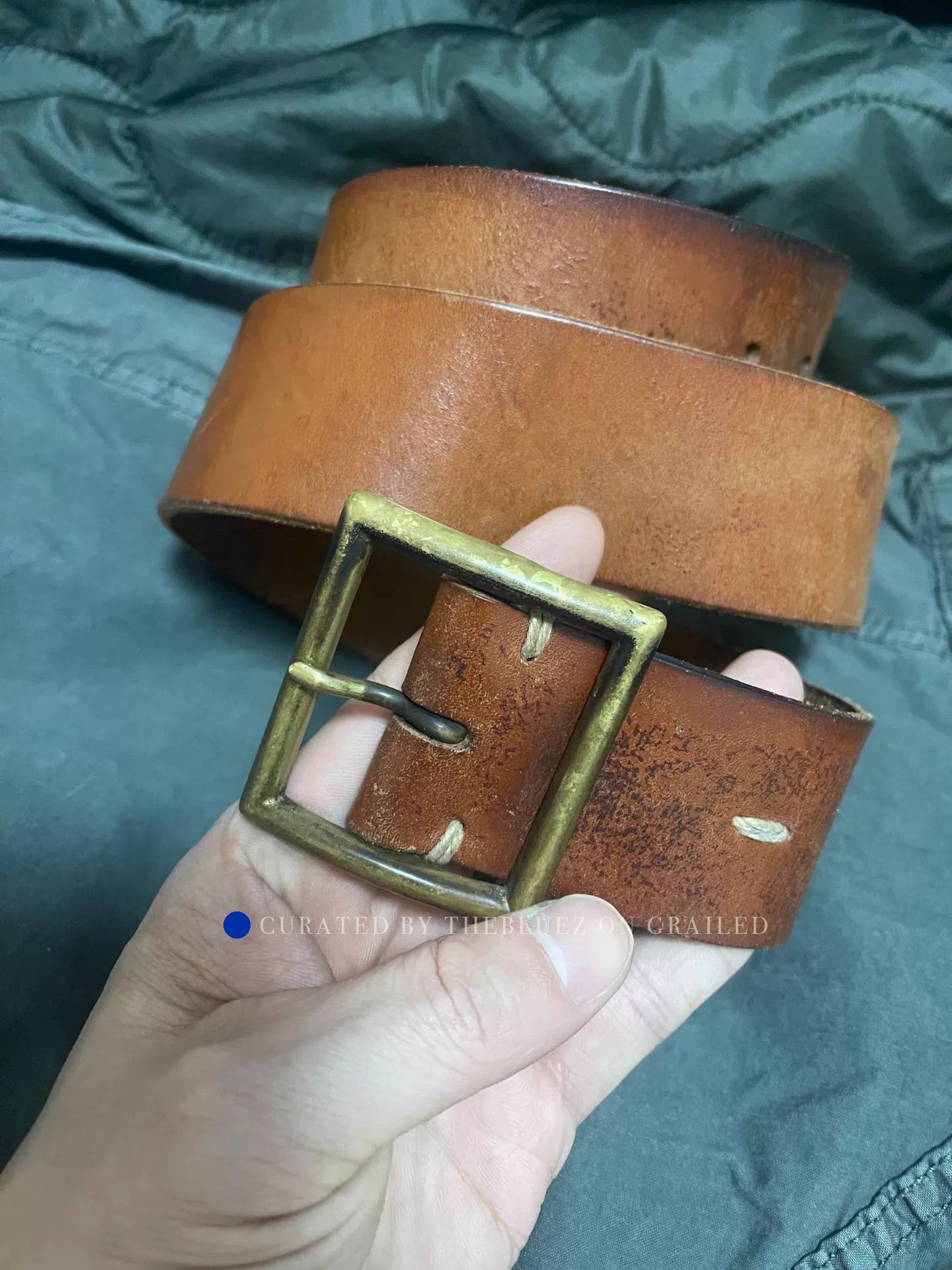 Visvim Thick Brown Leather Belt - 45MM Size ONE SIZE - 1 Thumbnail