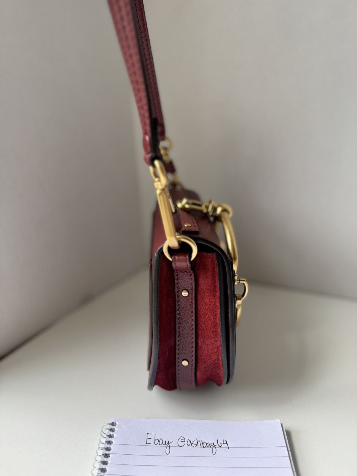 Chloe Chloé Nile Minaudière Bracelet Bag Burgundy Size ONE SIZE - 6 Thumbnail