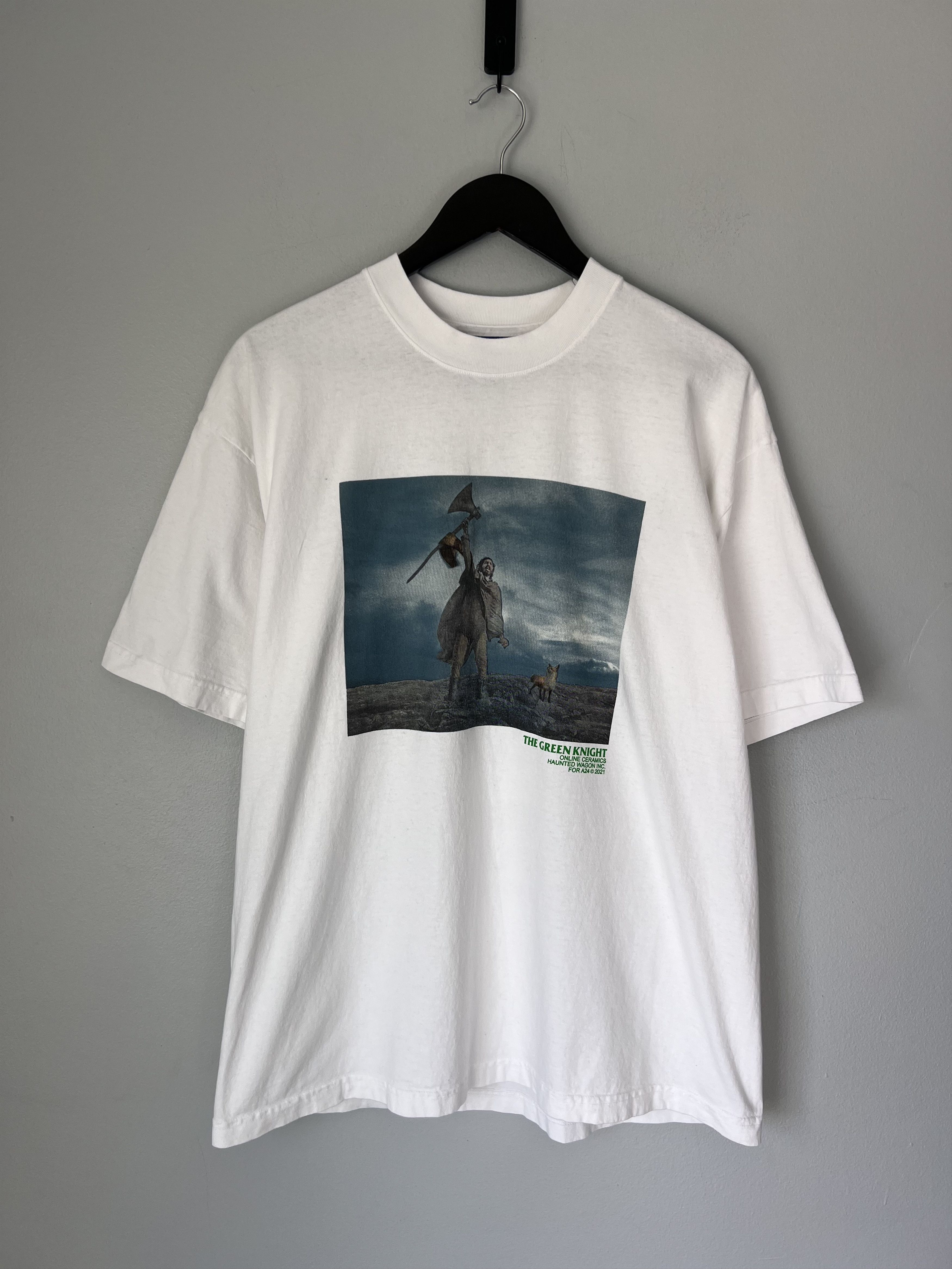Online Ceramics A24 Green Knight Tee in White