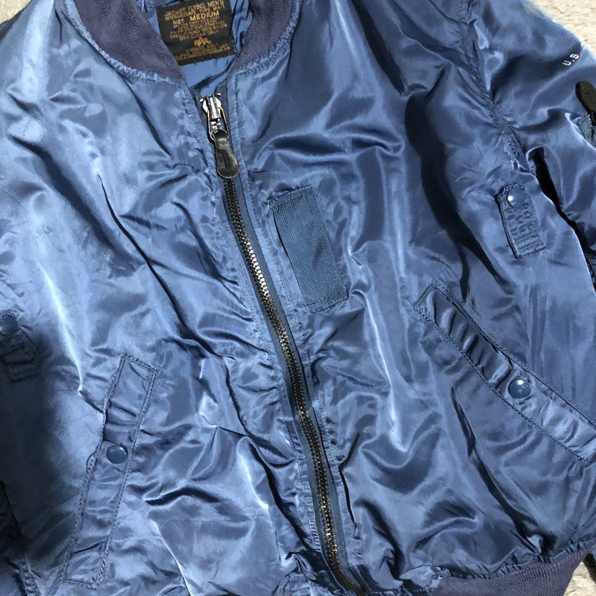 Alpha Industries Vtg Usaf ma1 flying jacket man alpha industries Size US M / EU 48-50 / 2 - 6 Thumbnail