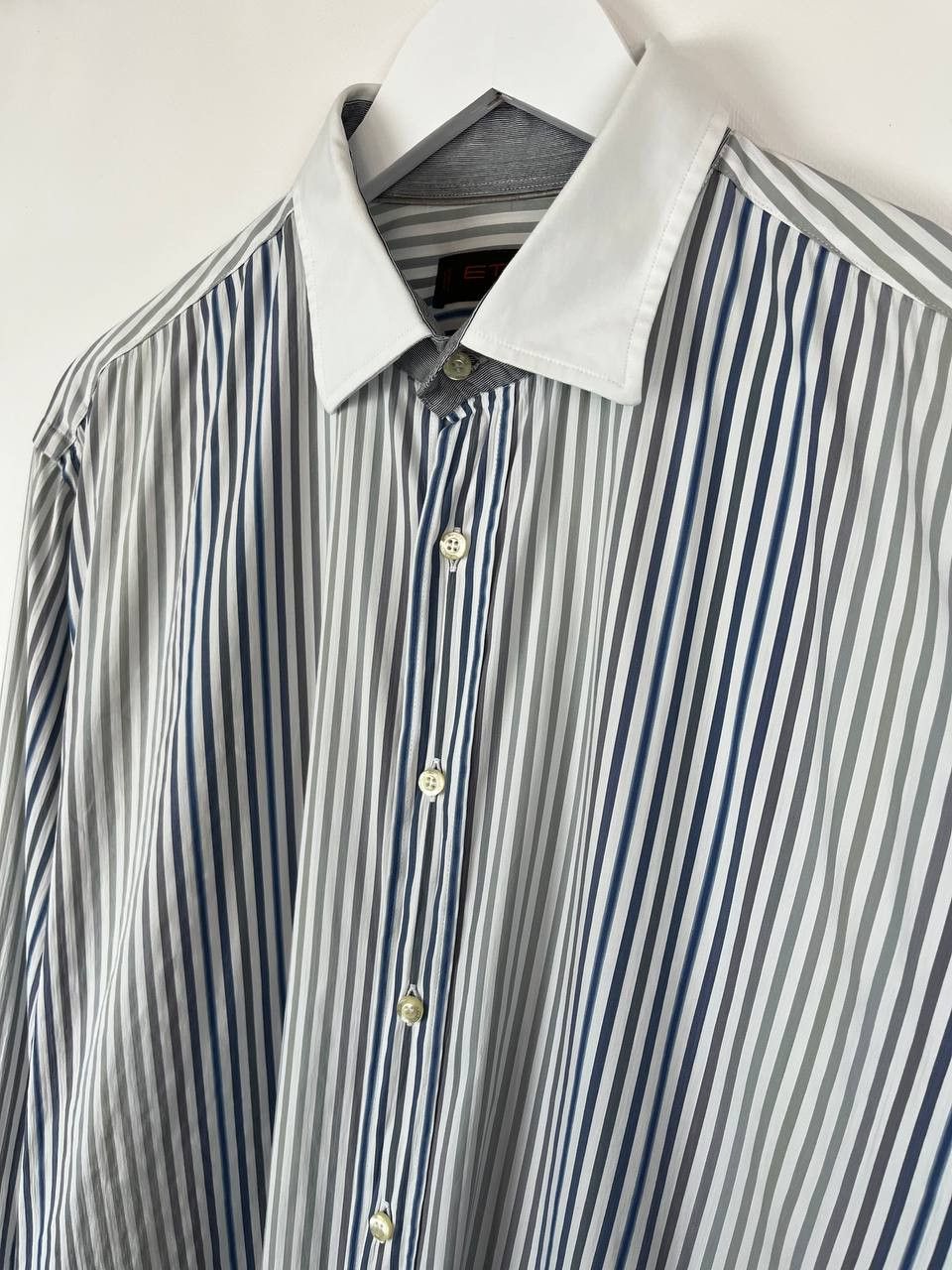 Etro ETRO Milano Mens Multicoloured Striped Dress Shirt Size US XL / EU 56 / 4 - 3 Thumbnail