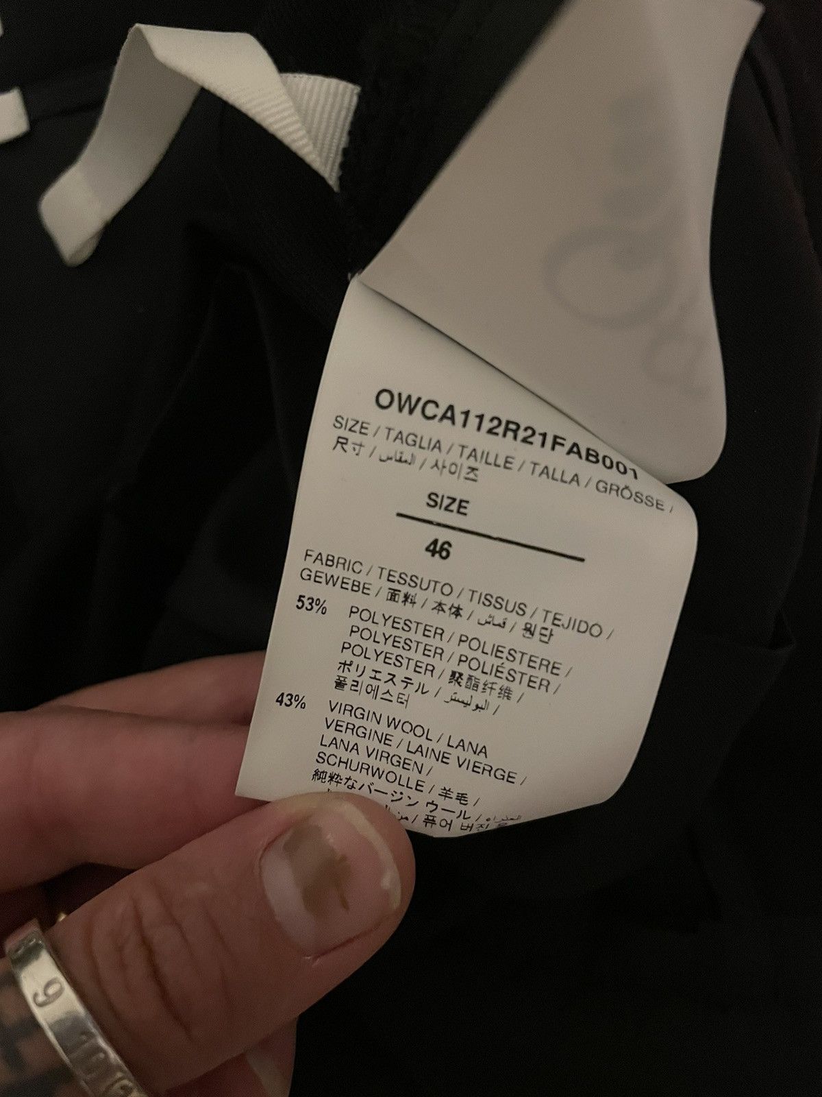 Off-White Formal trousers Size 46R - 6 Thumbnail