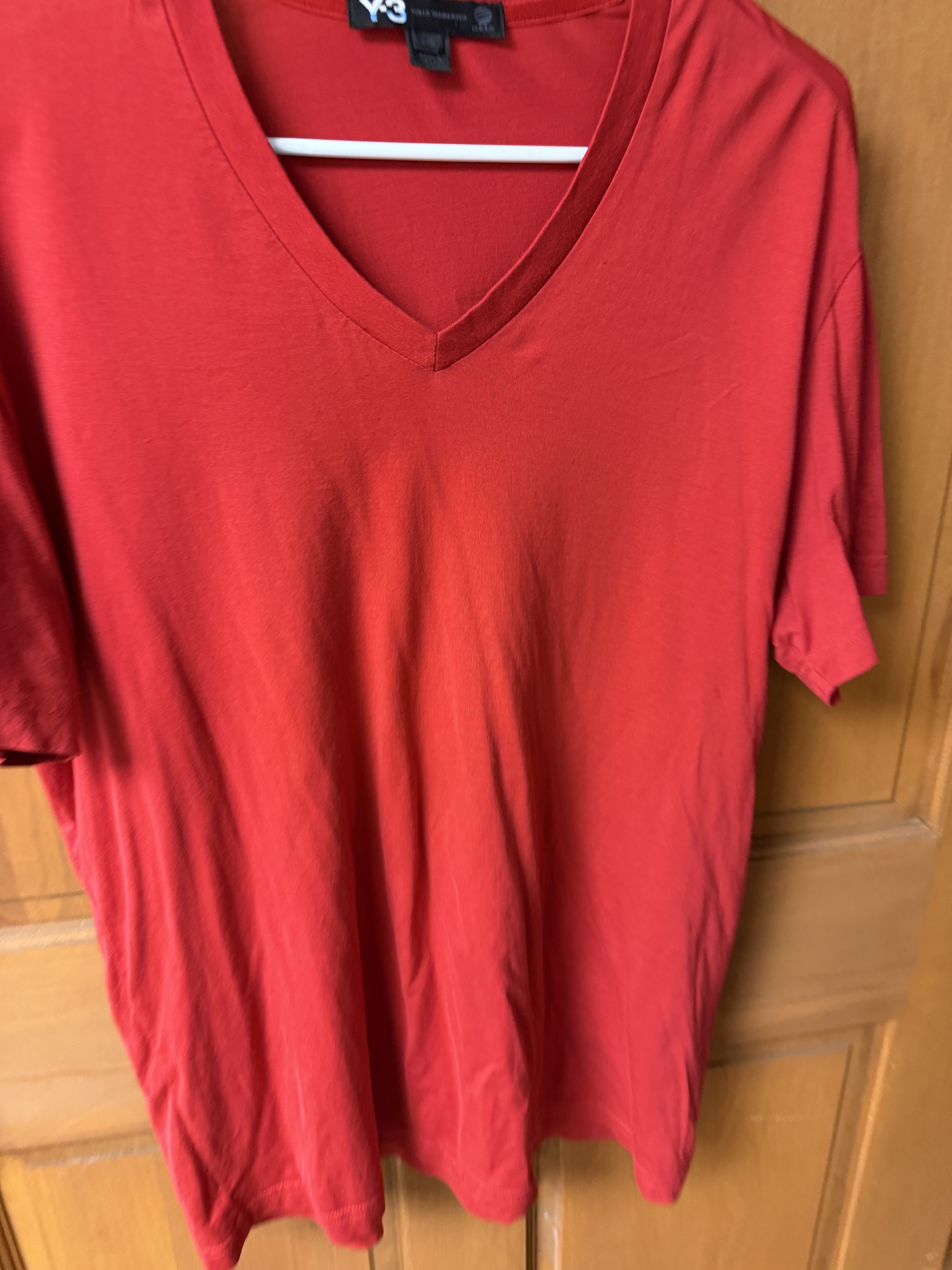 Y-3 Y3 Men's Red T-Shirt Size L-Great Shape! Size US L / EU 52-54 / 3 - 2 Thumbnail