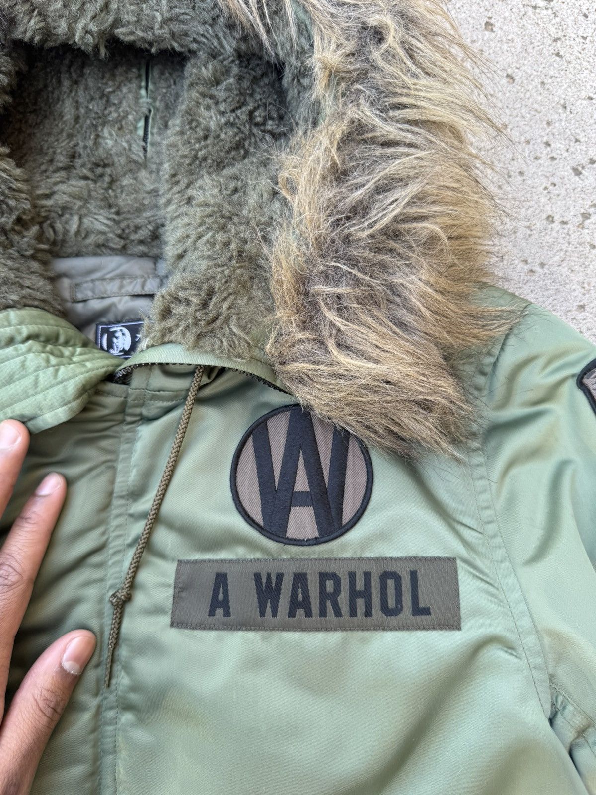 Andy Warhol × Hysteric Glamour Hysteric Glamour Andy Warhol Fur Lined Hood Bomber Jacket Size US M / EU 48-50 / 2 - 2 Thumbnail