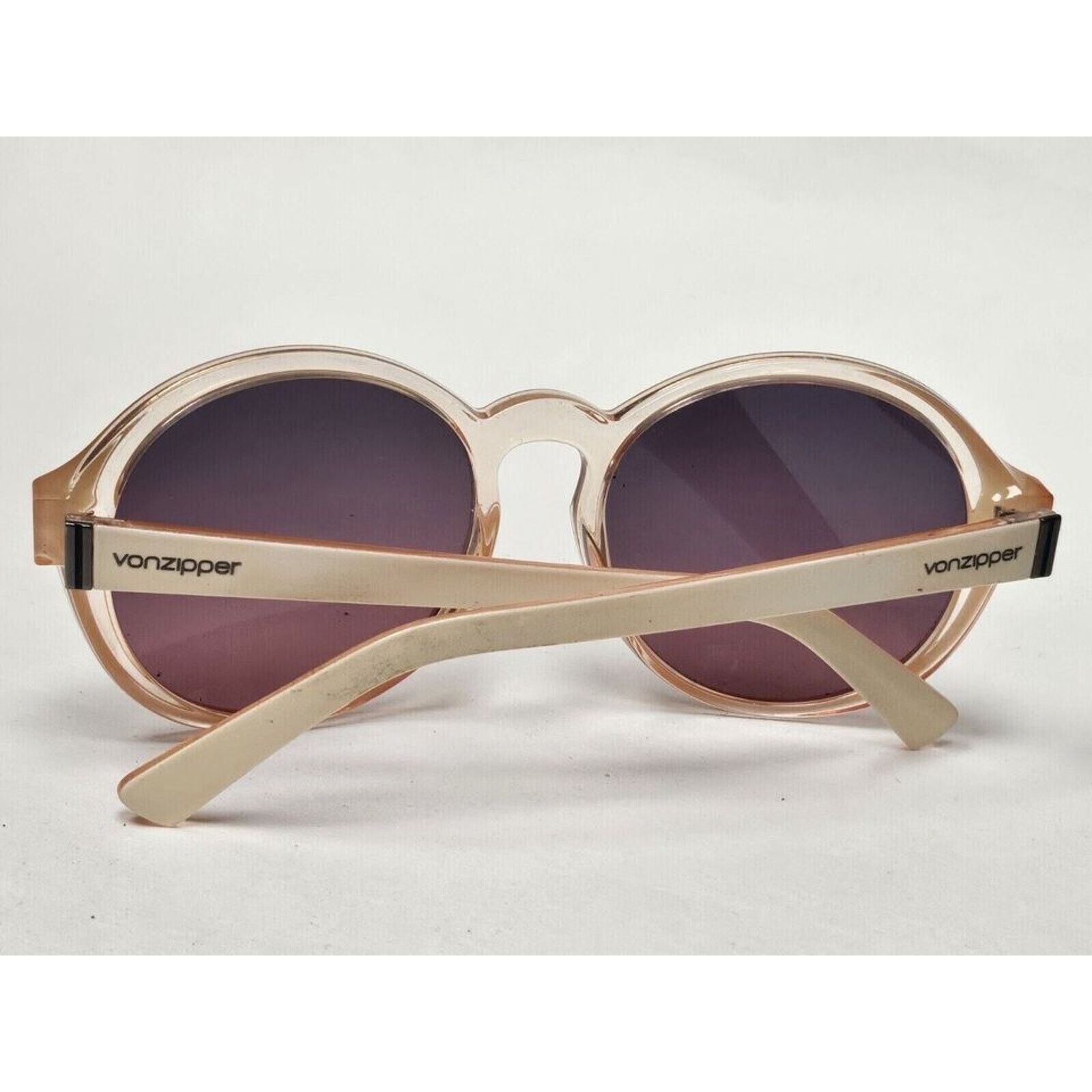 VonZipper Von zipper's Lula Round Designer Sunglasses - Pinkish/Biege Size ONE SIZE - 4 Thumbnail