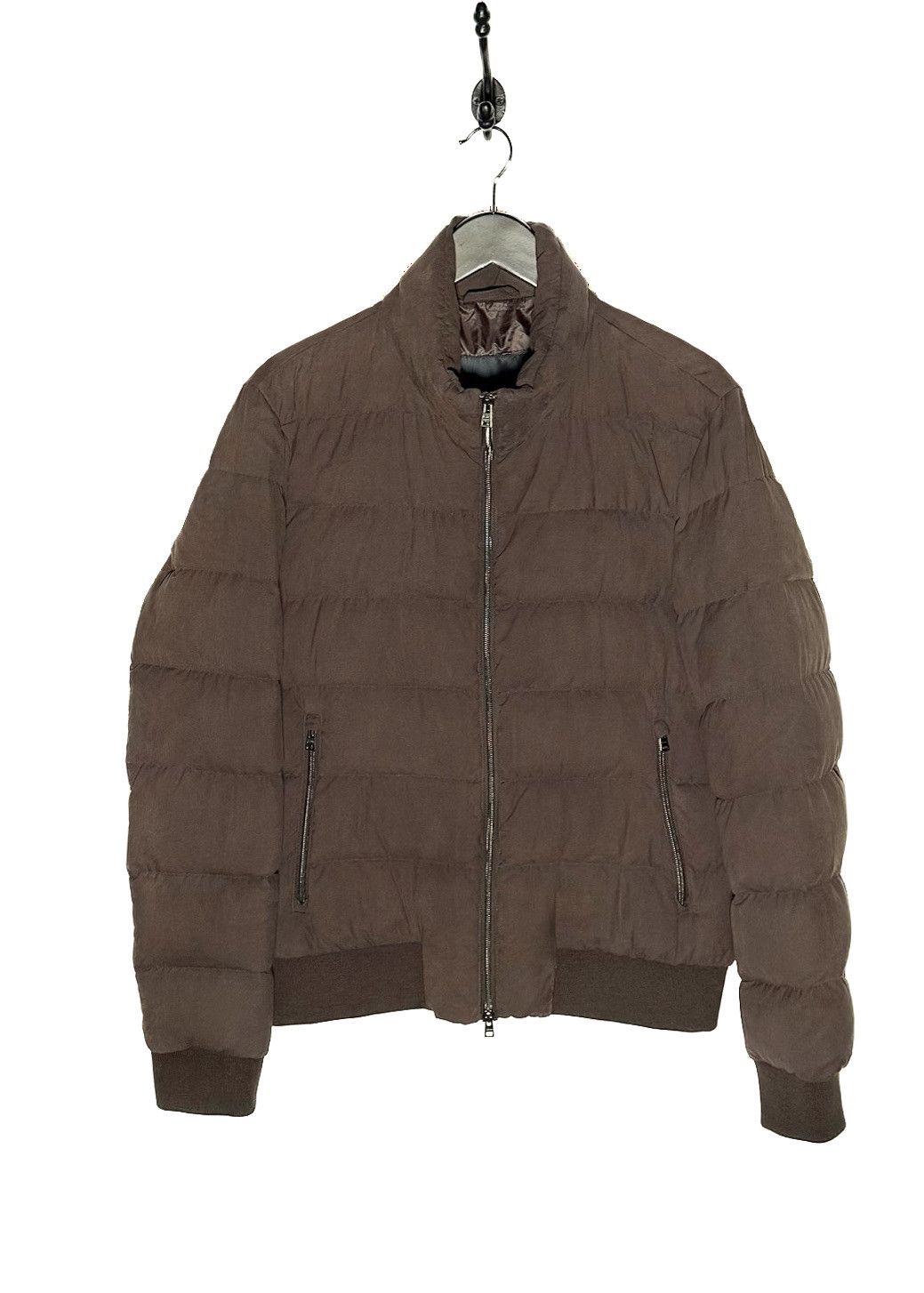 Herno Herno Brown Down Filled Puffer Bomber Jacket - 50 IT Size US M / EU 48-50 / 2 - 1 Thumbnail
