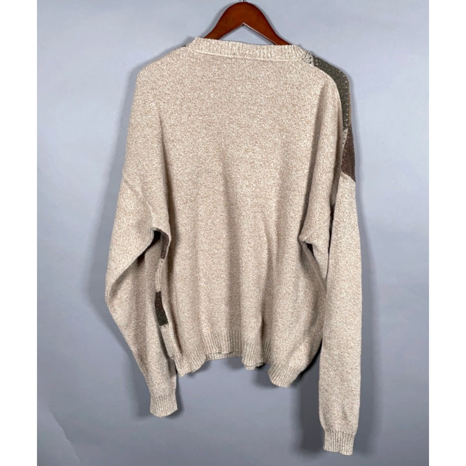 Vintage VINTAGE St. John's Bay Sweater Adult 2XL Beige Geometric Pattern Crew Neck Knit Pullover 90s Dad Retro USA Made Mens Size US XXL / EU 58 / 5 - 3 Thumbnail