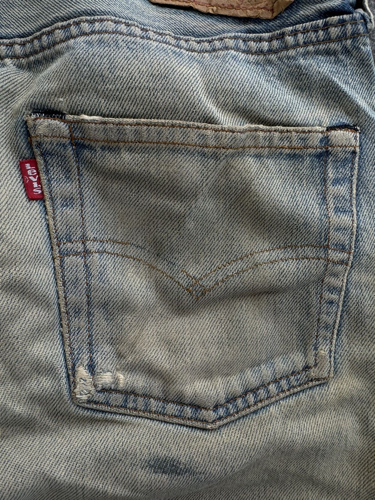 Levi's Vintage 80s Levi's 501 Selvedge Distressed Jeans Kurt Cobain Size US 31 - 14 Thumbnail