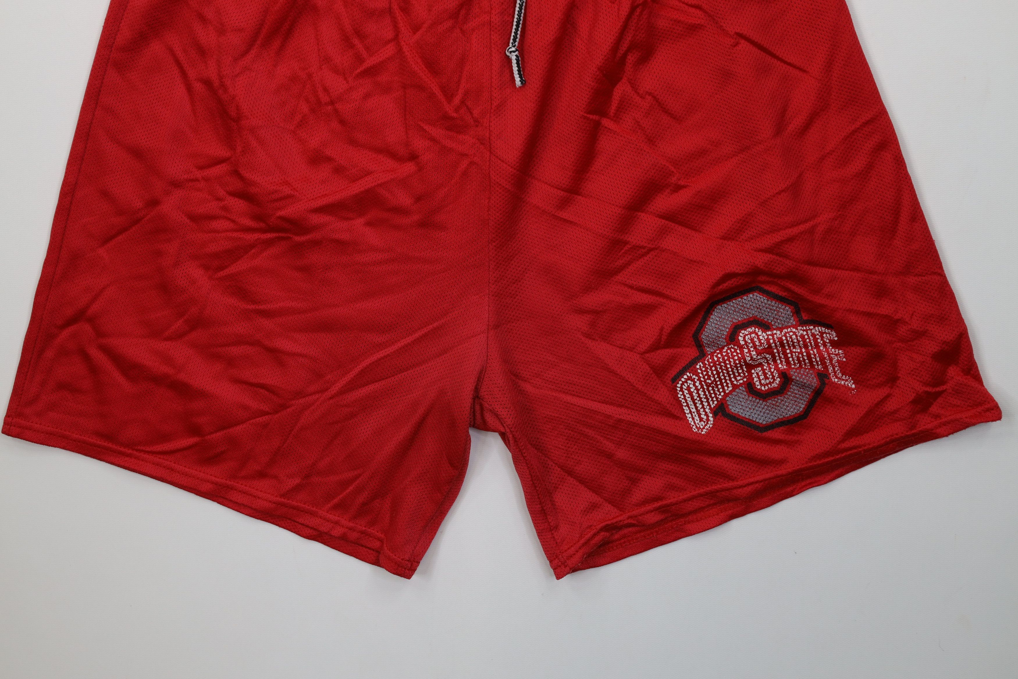 Vintage Vintage 90s Above Knee Ohio State University Shorts Red USA Size US 34 / EU 50 - 4 Thumbnail
