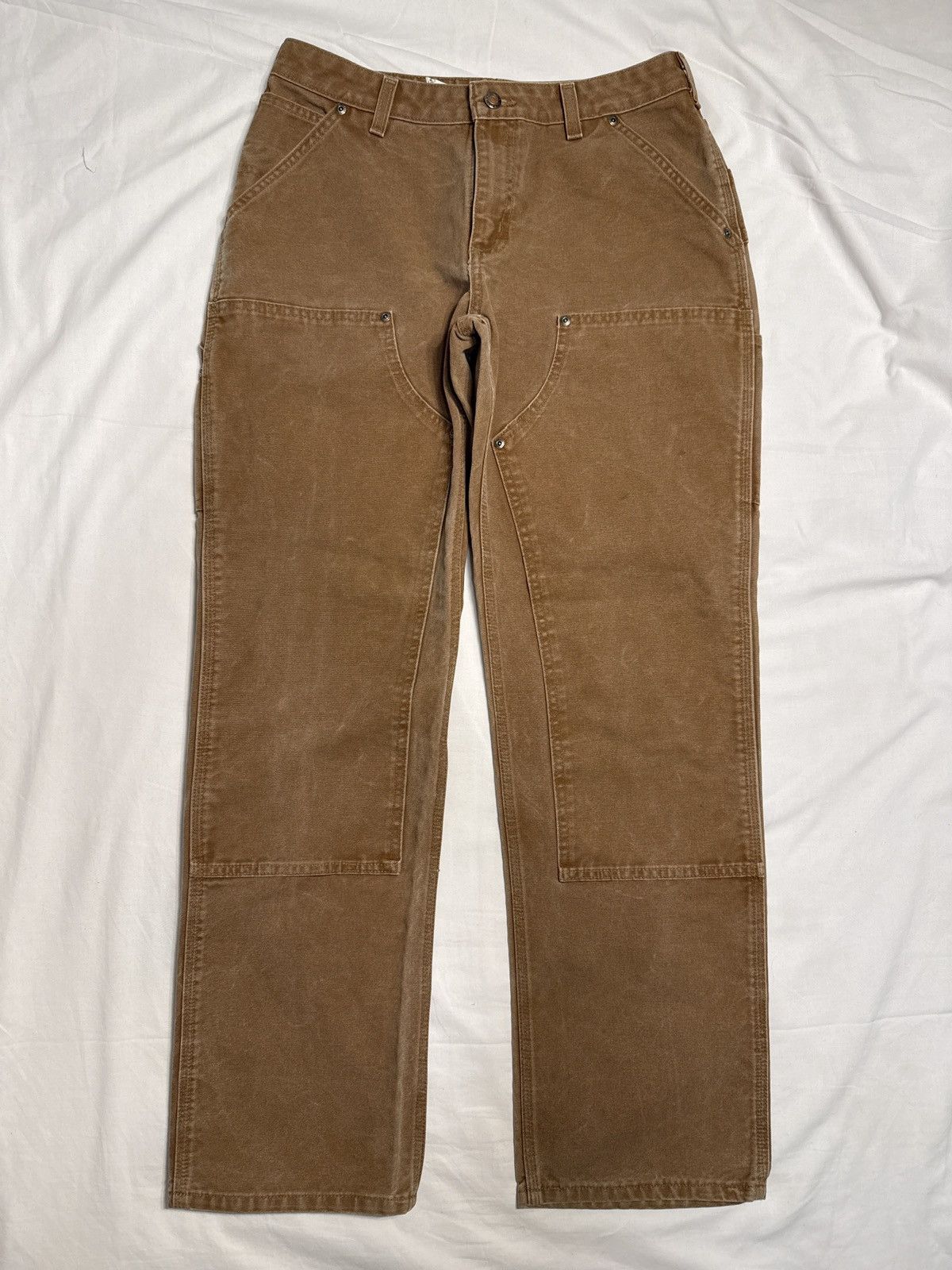 Carhartt Vintage Carhartt Tan Double Knee Work Pants Size US 30 / EU 46 - 1 Thumbnail