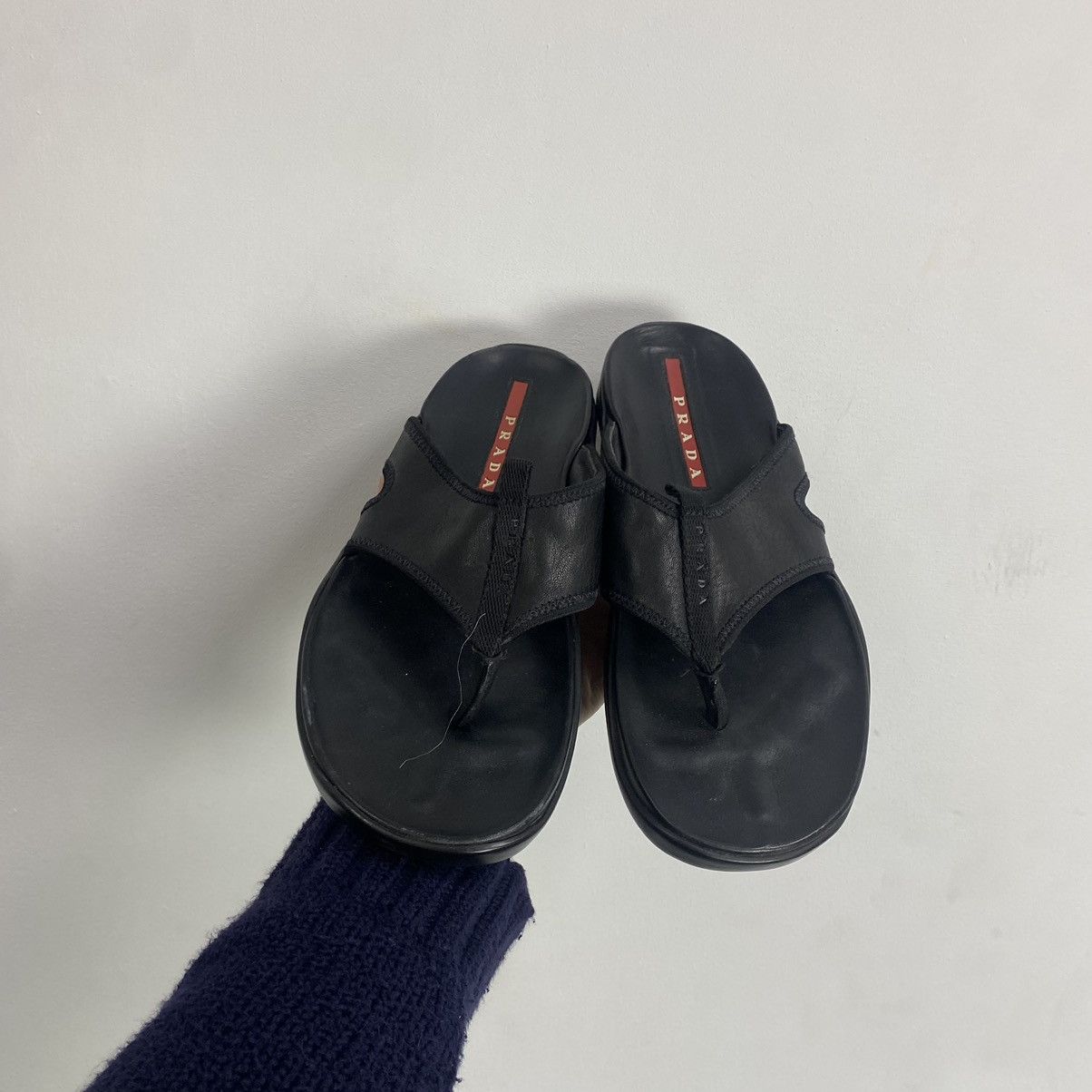 Prada Vintage Prada Slides Black Size US 6 / EU 39 - 2 Thumbnail