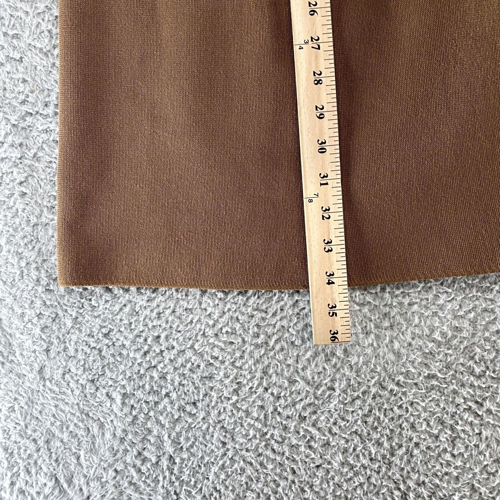 Uniqlo Uniqlo Knit Skirt M Brown A-Line Long Midi Minimalist Capsule Neutral Womens Size 32" / US 10 / IT 46 - 4 Thumbnail