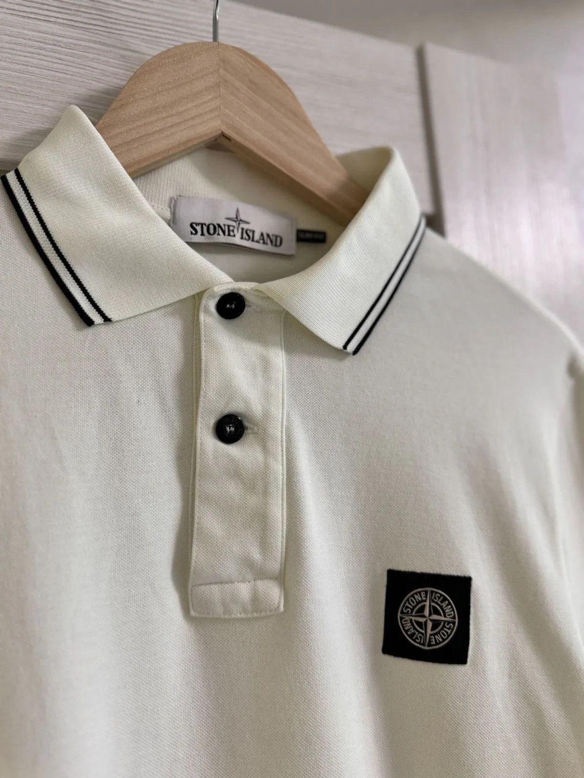 Massimo Osti Vintage Stone Island Polo Shirt Patch Program Logo Size US M / EU 48-50 / 2 - 4 Thumbnail