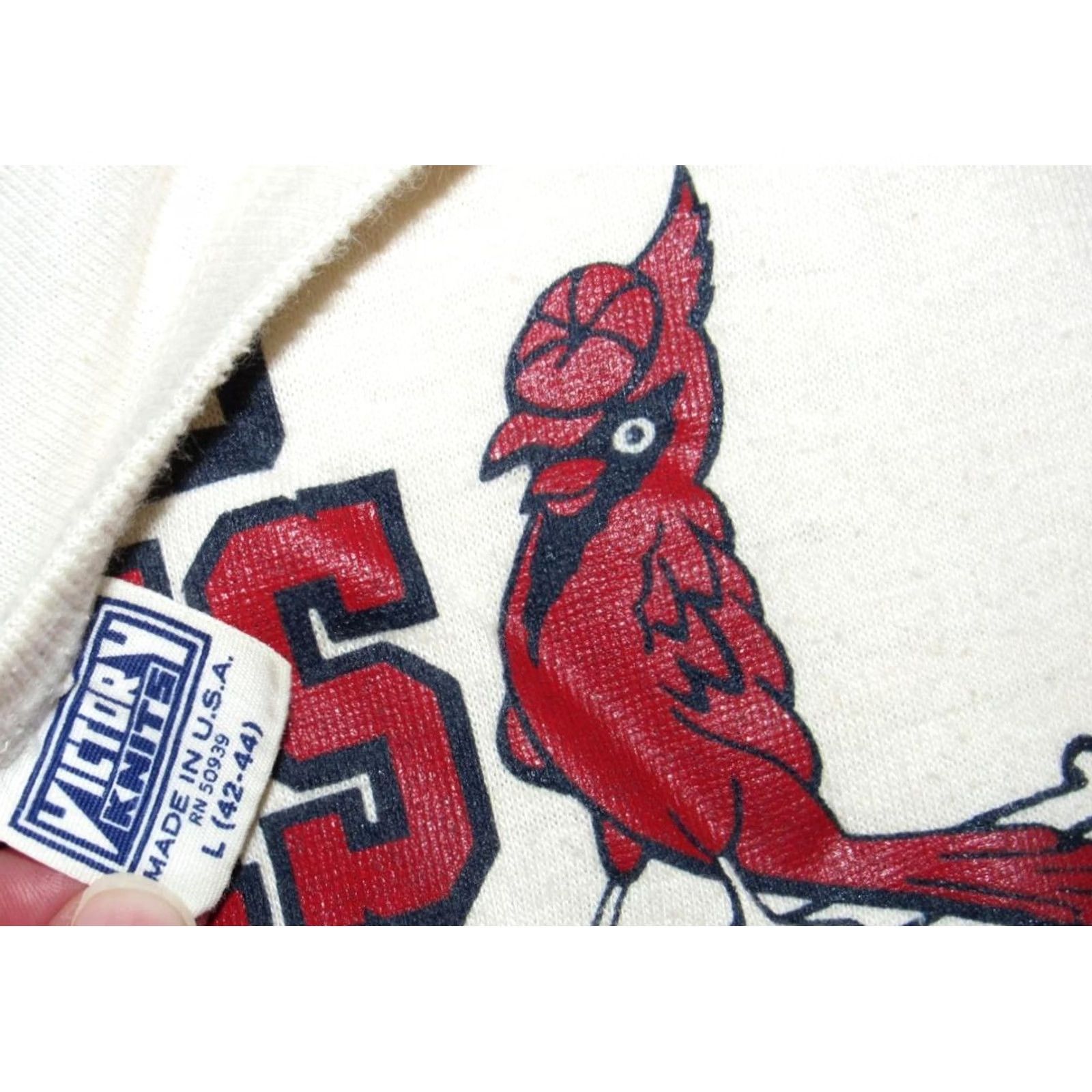Vintage Vtg 1982 ST LOUIS CARDINALS World Series Champions T Shirt S/M Mens White 1982 World Series Champions Cardinals T Shirt S/M Size US M / EU 48-50 / 2 - 3 Thumbnail