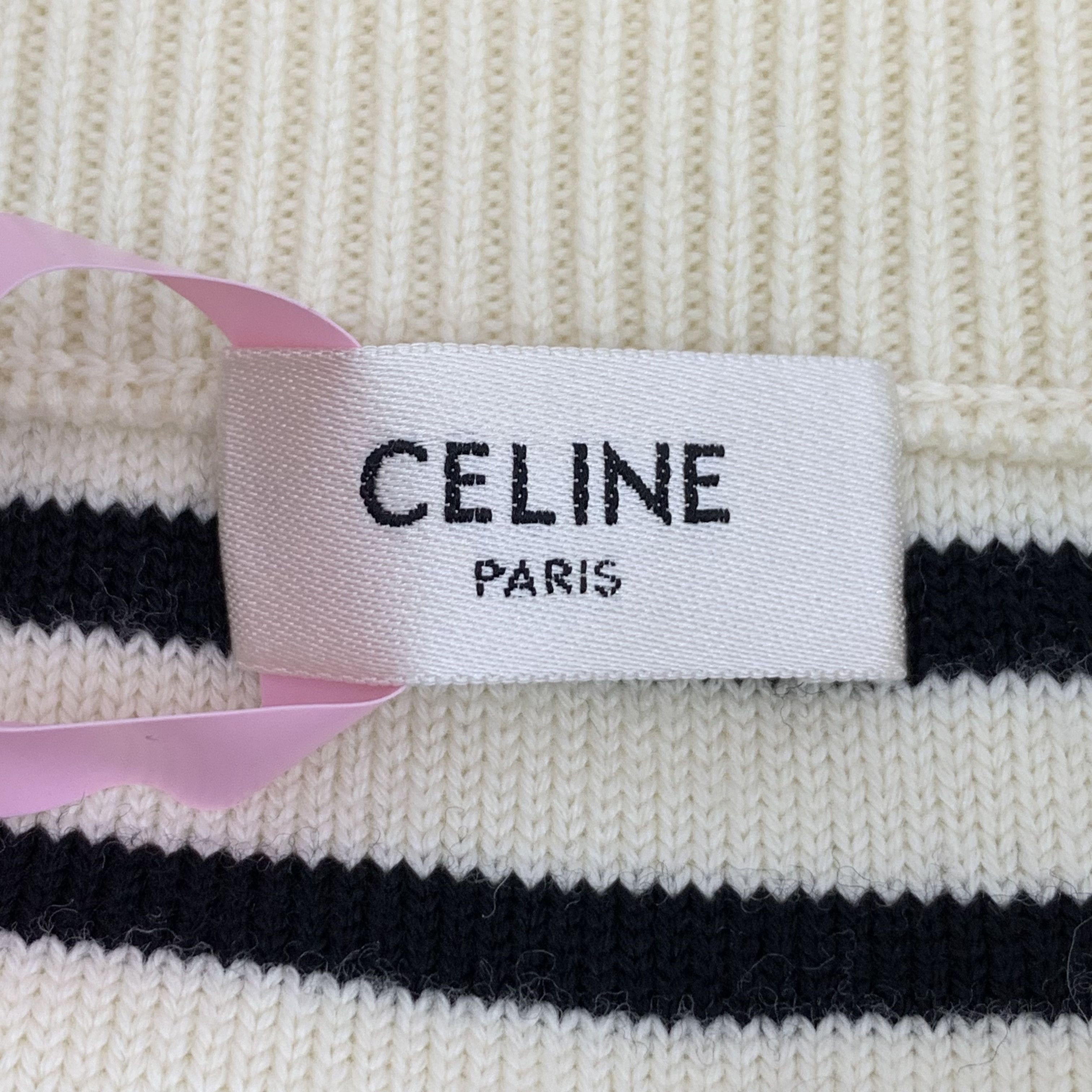 Celine Celine Wool Dress – Striped Colorblock Knit Bustier (Size S) Size S / US 4 / IT 40 - 2 Thumbnail
