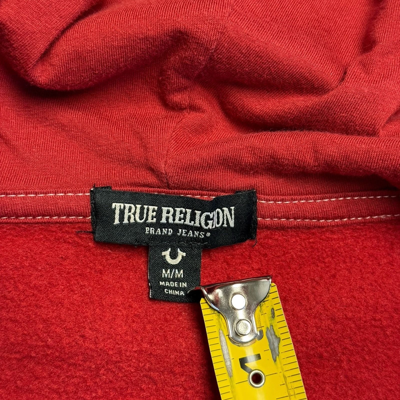 True Religion True Religion Hoodie Sweatshirt Mens Medium Red Size US M / EU 48-50 / 2 - 8 Thumbnail