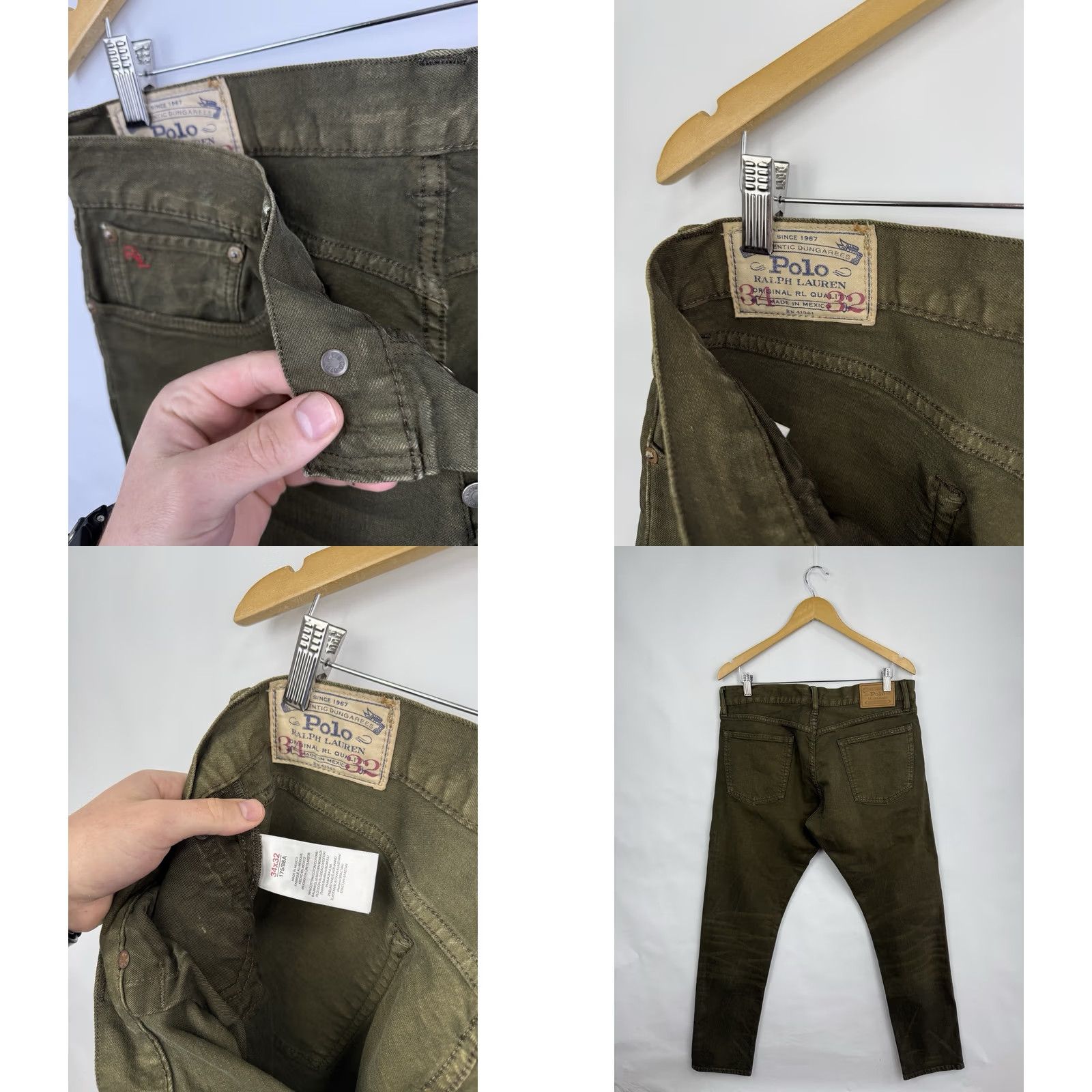 Polo Ralph Lauren VINTAGE Polo Ralph Lauren Sullivan Slim Jeans Olive USA Size 34/32 Slim Size US 34 / EU 50 - 8 Thumbnail