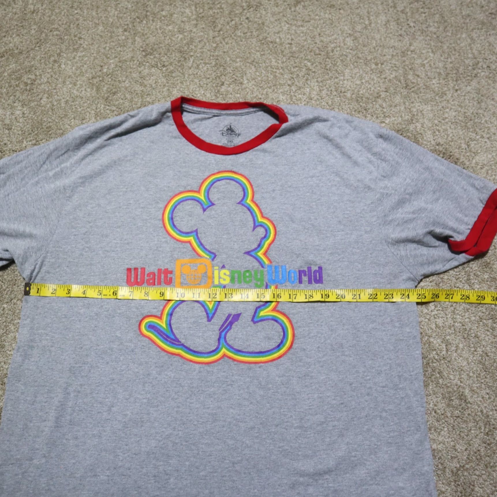 Disney Disney Mickey Mouse T-Shirt Adult XL Gray Crew Neck Short Sleeve Cotton Vintage Disney World Cartoon USA Men? Size US XL / EU 56 / 4 - 4 Thumbnail
