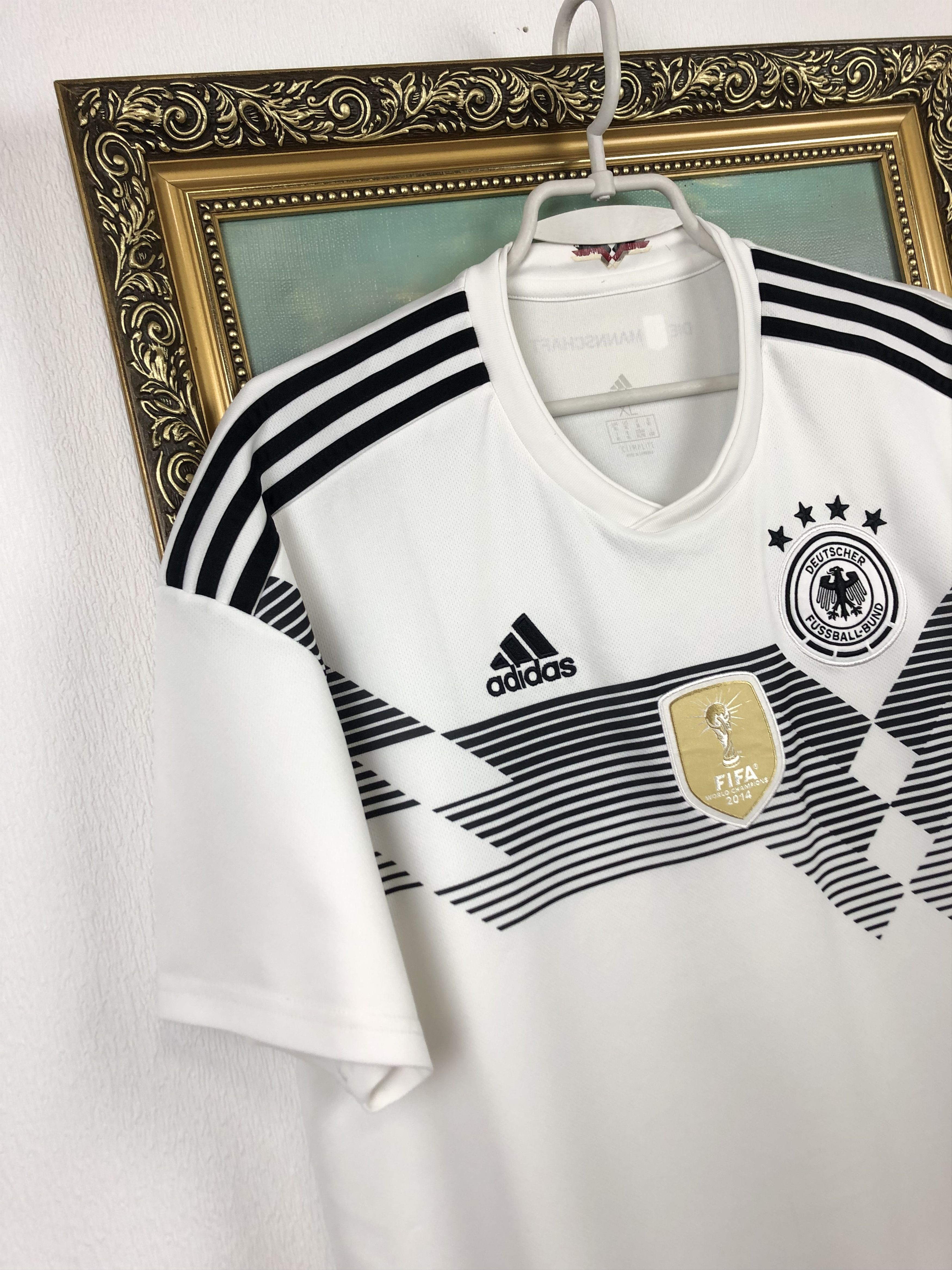 Vintage Germany Home football shirt 2018 Soccer Jersey Adidas Size US XL / EU 56 / 4 - 3 Thumbnail