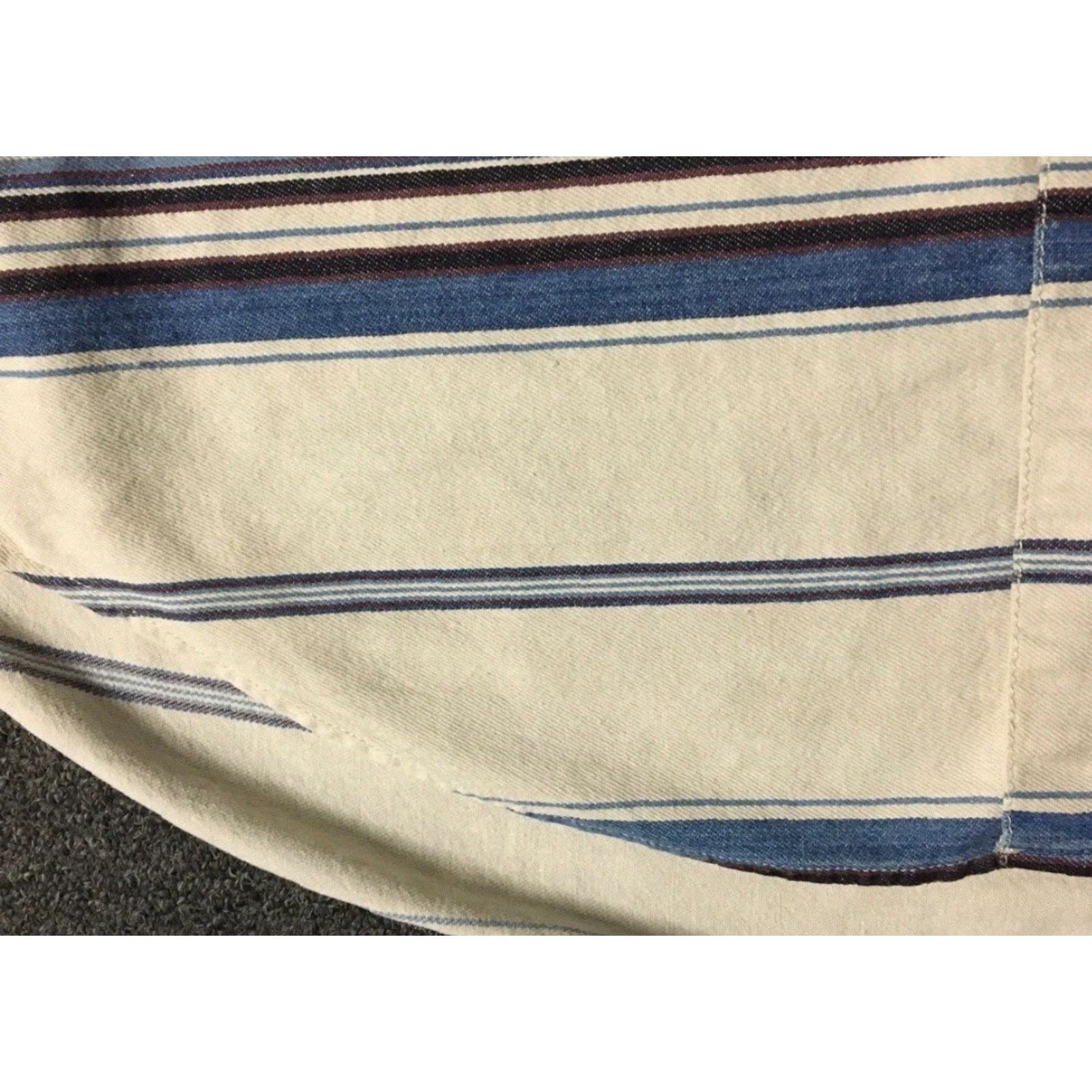 Gotcha VINTAGE 90s Striped Faded Button-Up Shirt L Beige Surf Skate Grunge All Over Print OPS Ocean Pacific Vaporwave 70s 80s Retro Beach Mens Size US L / EU 52-54 / 3 - 3 Thumbnail