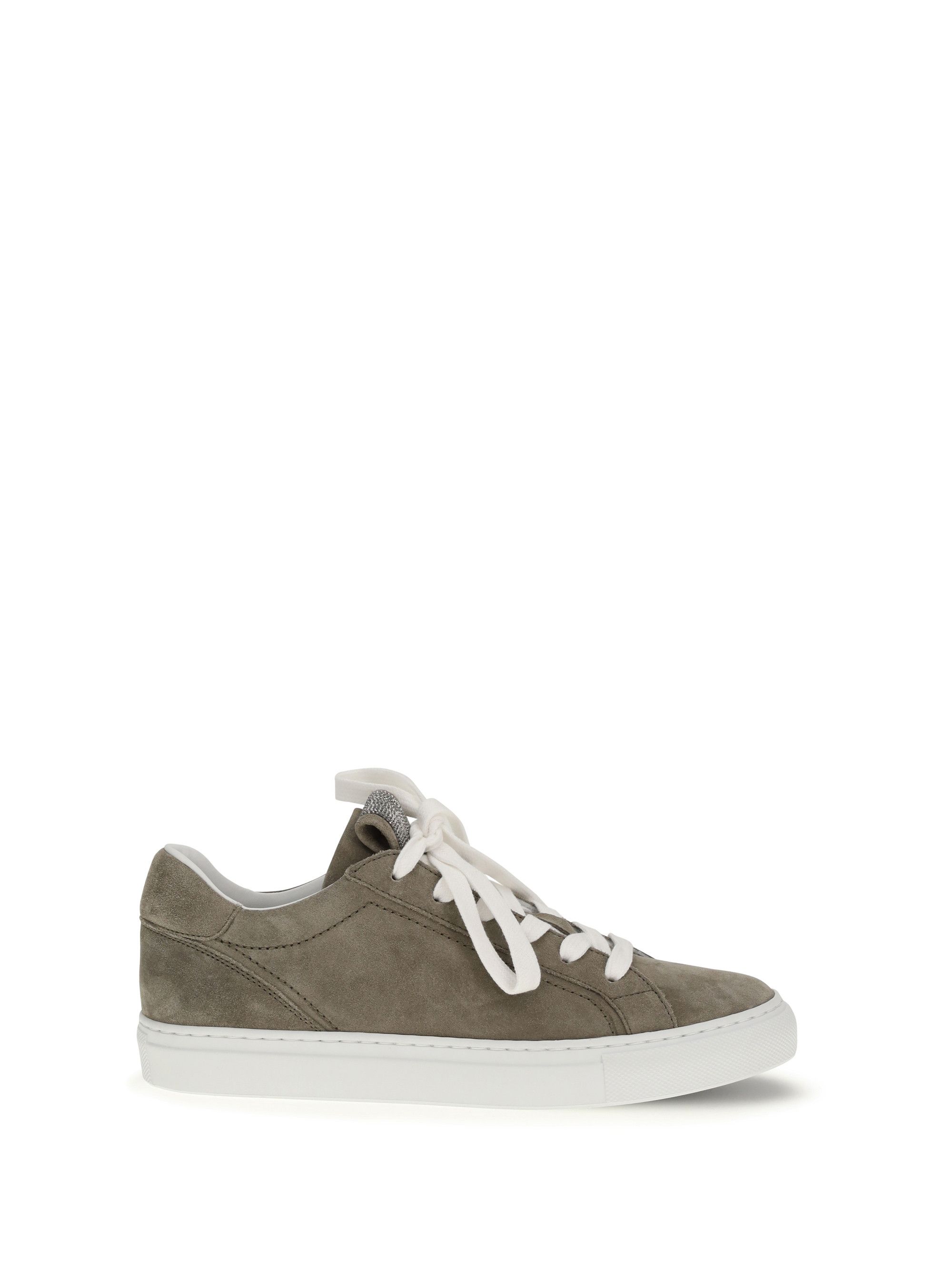 Brunello Cucinelli Suede Sneakers with Precious Loop Size US 7 / IT 37 - 1 Thumbnail