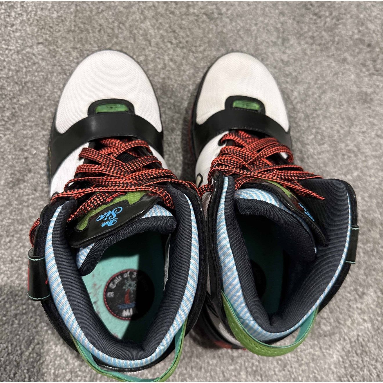 Nike Zoom Lebron 6 Miami colorway size 11 style 346526-181 Size US 11 / EU 44 - 4 Thumbnail