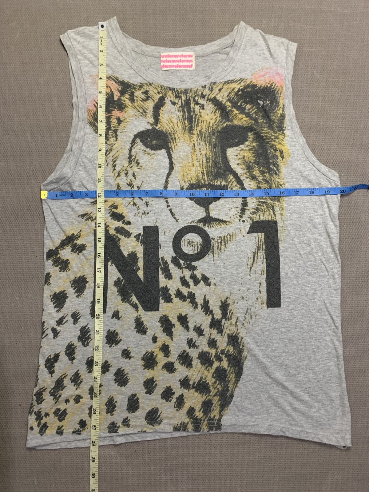 Japanese Brand Formre Number 1 Leopard Sleeveless Ifsixwas Lgb Style Size US L / EU 52-54 / 3 - 6 Thumbnail