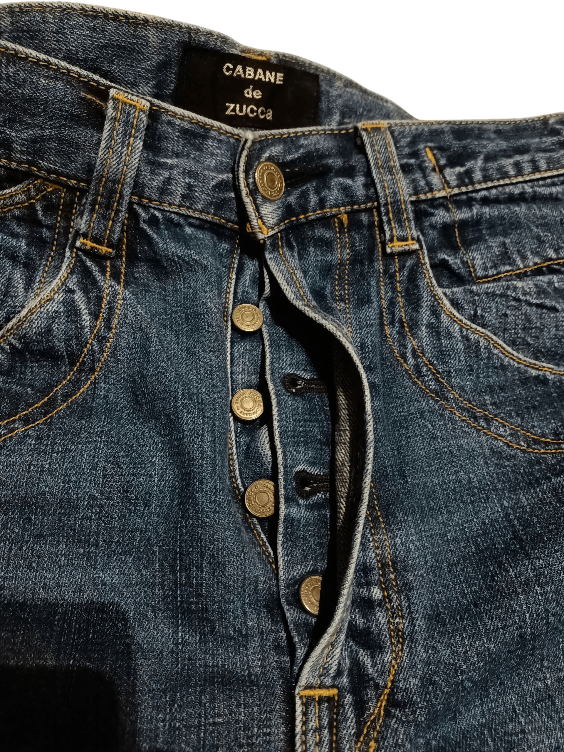 CABANE de ZUCCa CABANE DE ZUCCA x JAPAN DESIGNER x SELVAGE DENIM Size US 30 / EU 46 - 3 Thumbnail