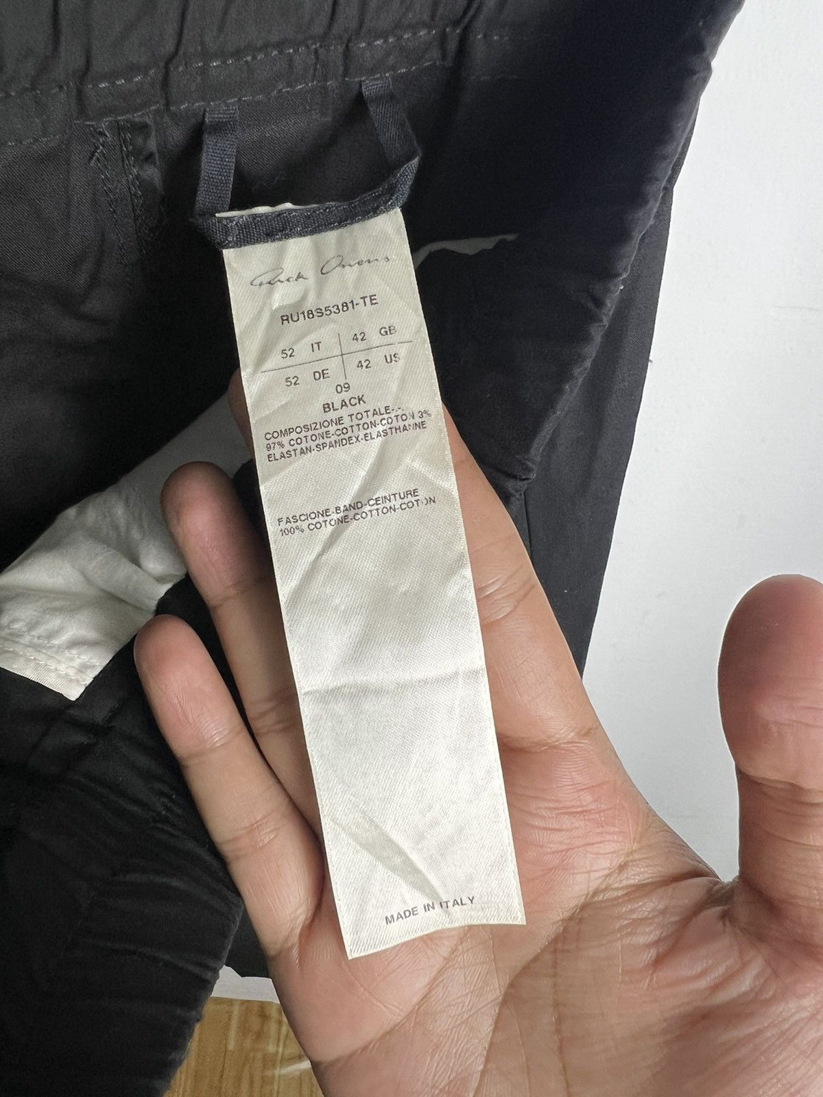 Rick Owens SS18 Rick Owens "Dirt" Cropped Pants Black Size US 32 / EU 48 - 4 Thumbnail