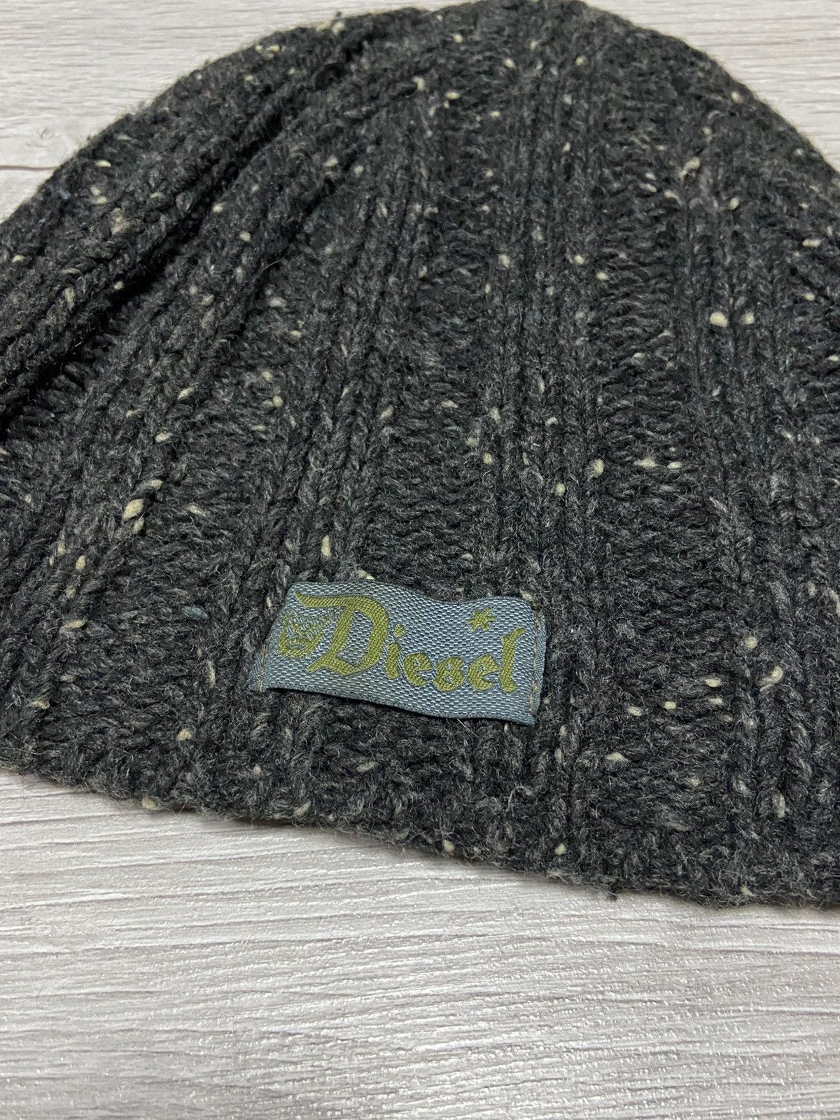 Diesel Diesel Italy wool knitted D logo beanie hat Size ONE SIZE - 2 Thumbnail