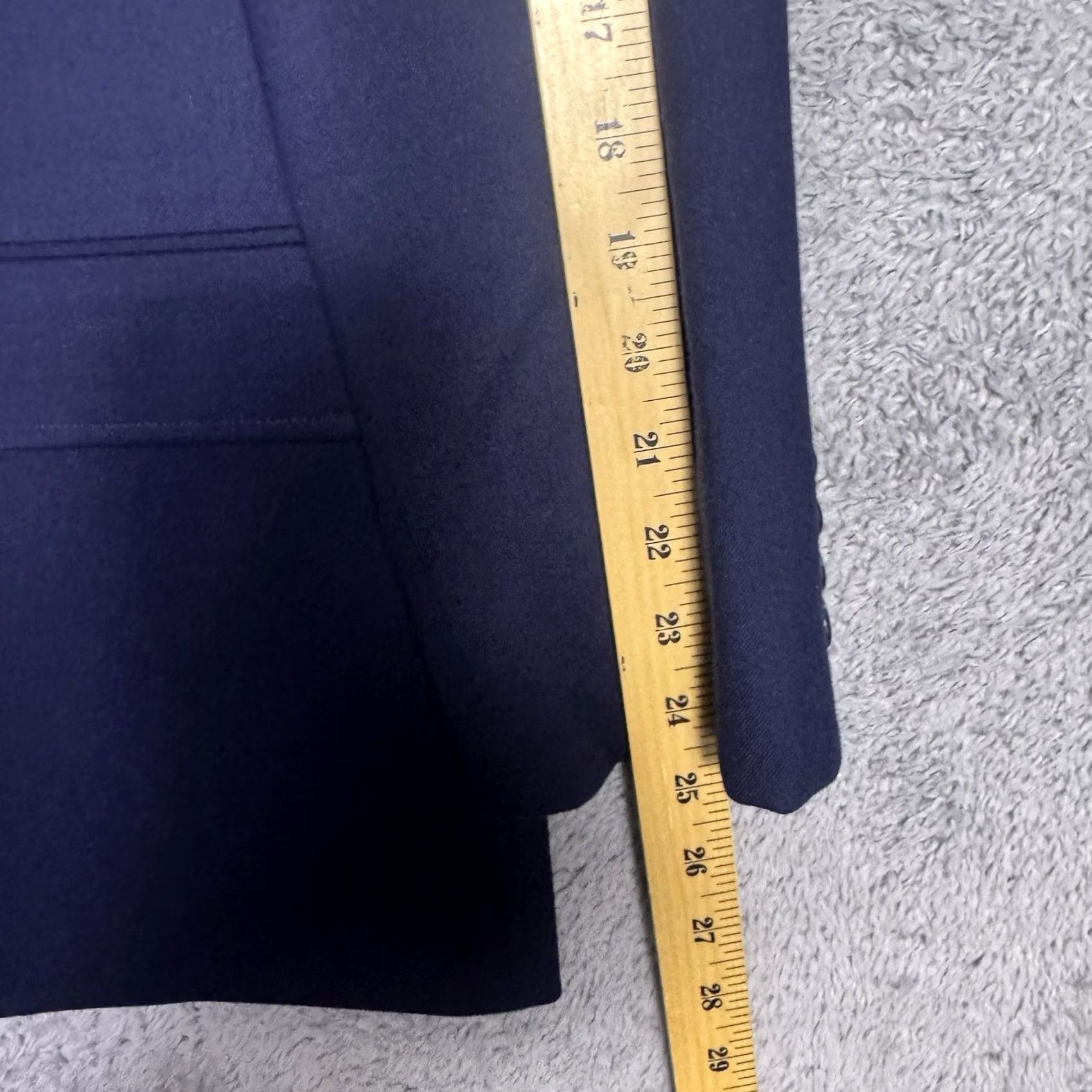 J.Crew J.Crew Blazer Mens 44R Wool University Slim Notch Lapel Two-Button Single-Breasted Business Casual Blue Regular 44R AZ830 Size 44R - 5 Thumbnail