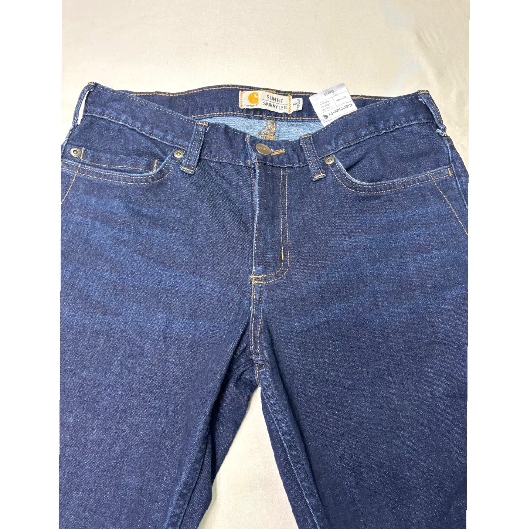 Carhartt Carhartt Jeans Skinny Dark Wash Denim Women Size 30 Regular Slim Fit Indig0 5-Pocket Comfort Stretch Size 30" / US 8 / IT 44 - 2 Thumbnail