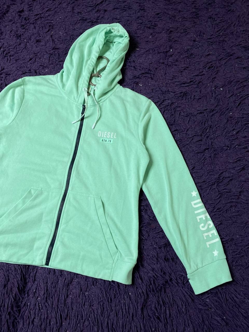 Diesel Zip Hoodie Print DIESEL Streetwear Y2K Size L / US 10 / IT 46 - 5 Thumbnail